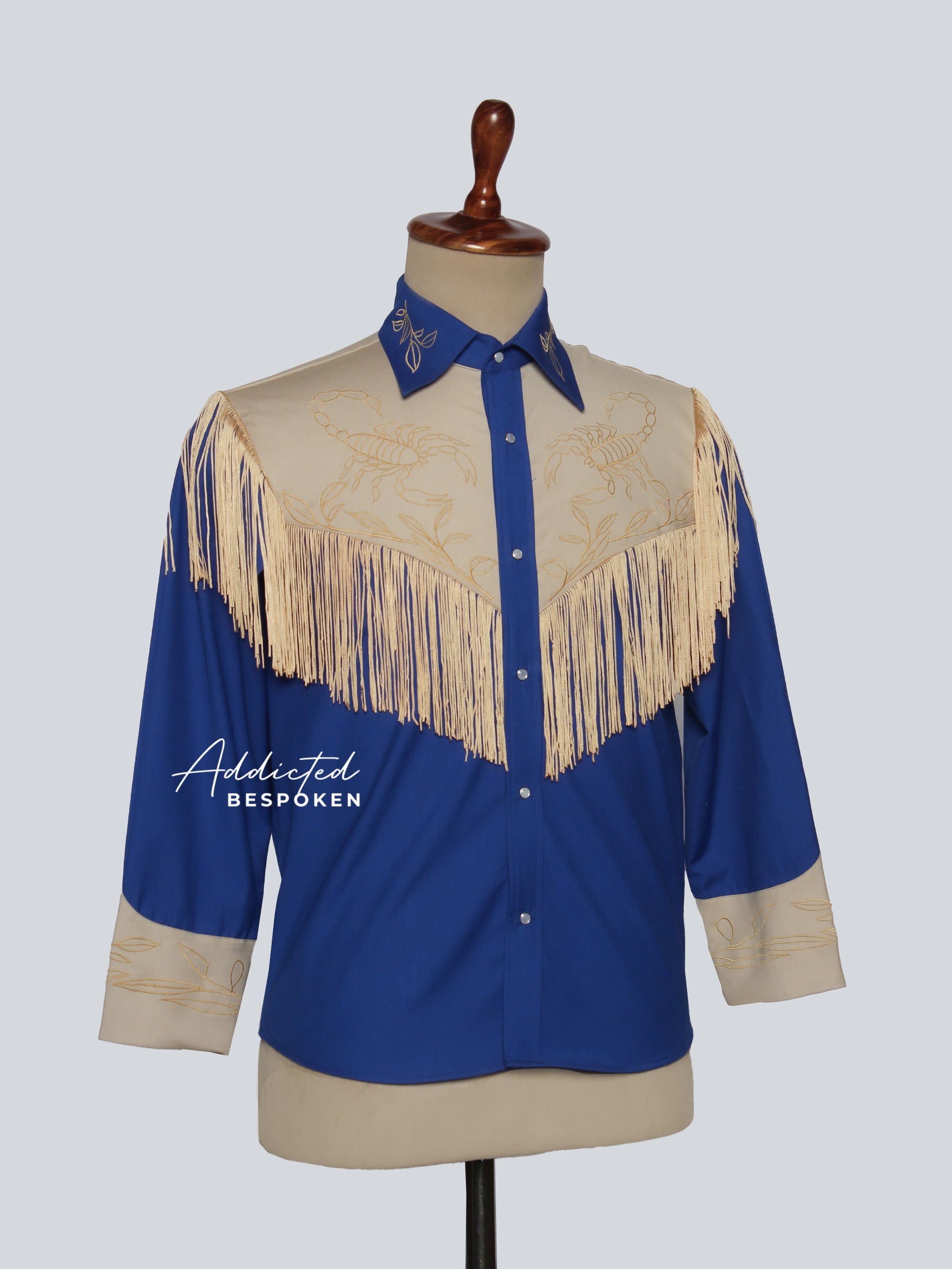 Embroidered Fringes Western Shirt Addicted Bespoken