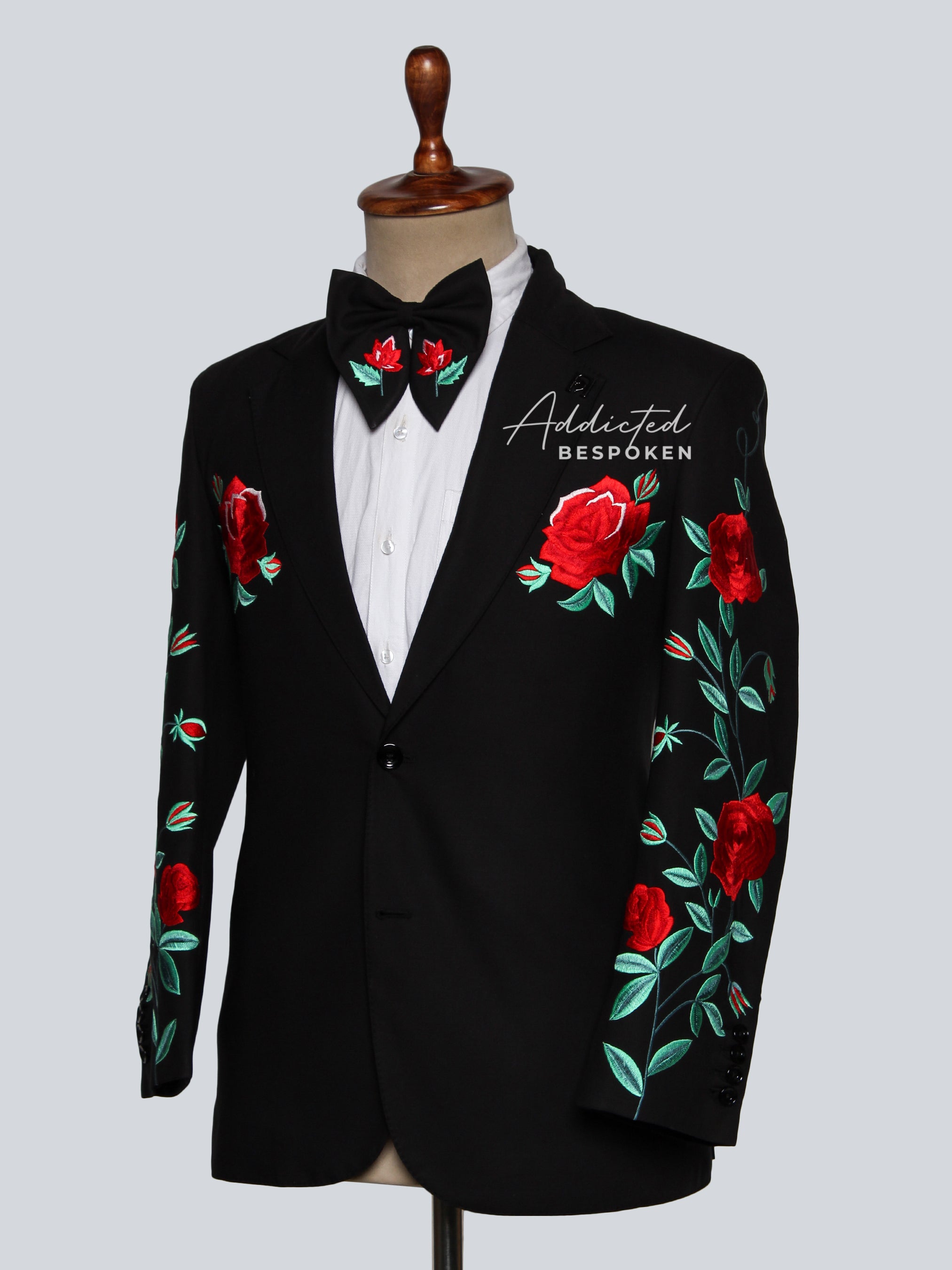 Bespoke Rose Pattern Attire Addicted Bespoken