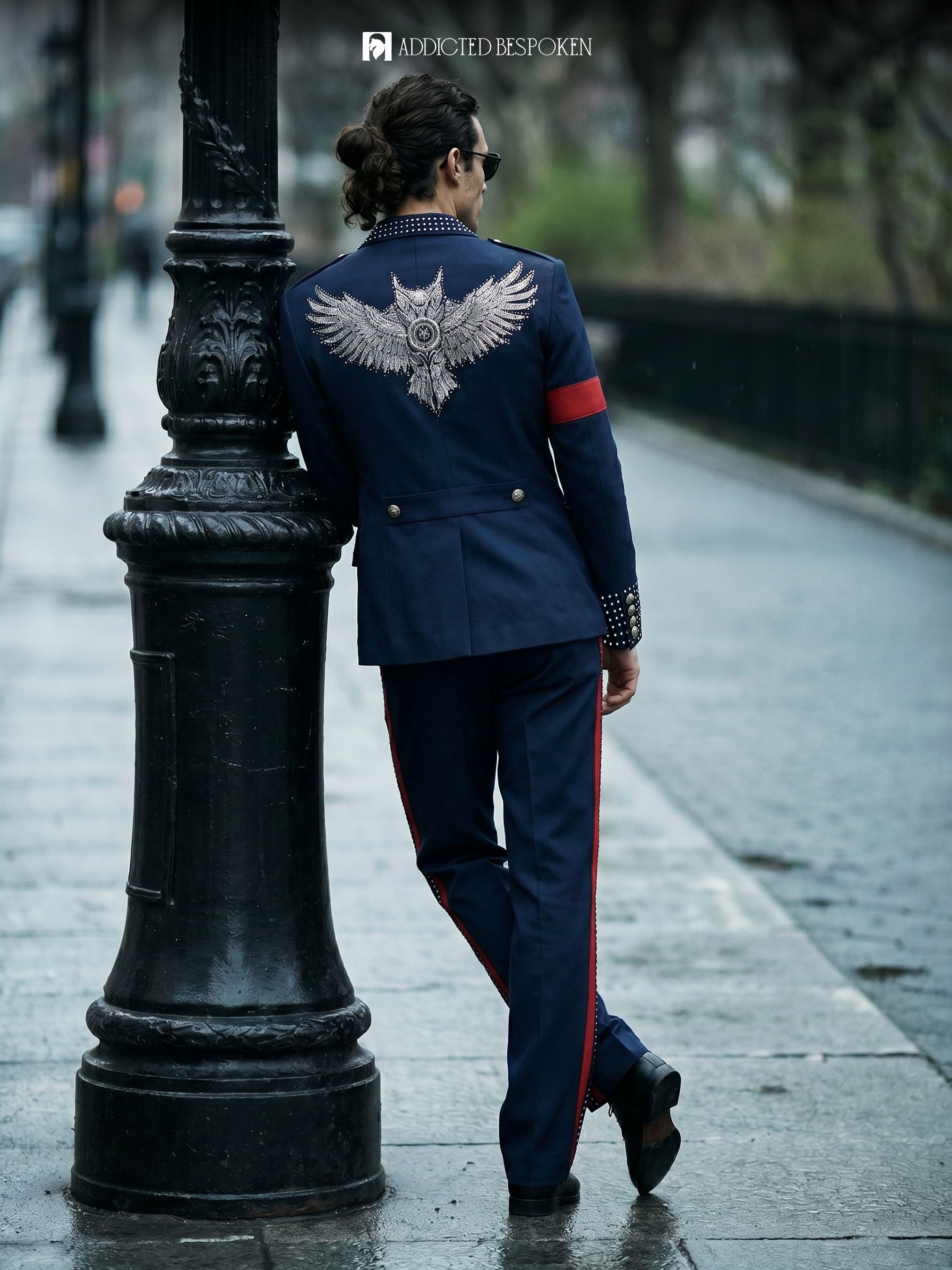 Rhinestone Military Stage Costume Addicted Bespoken