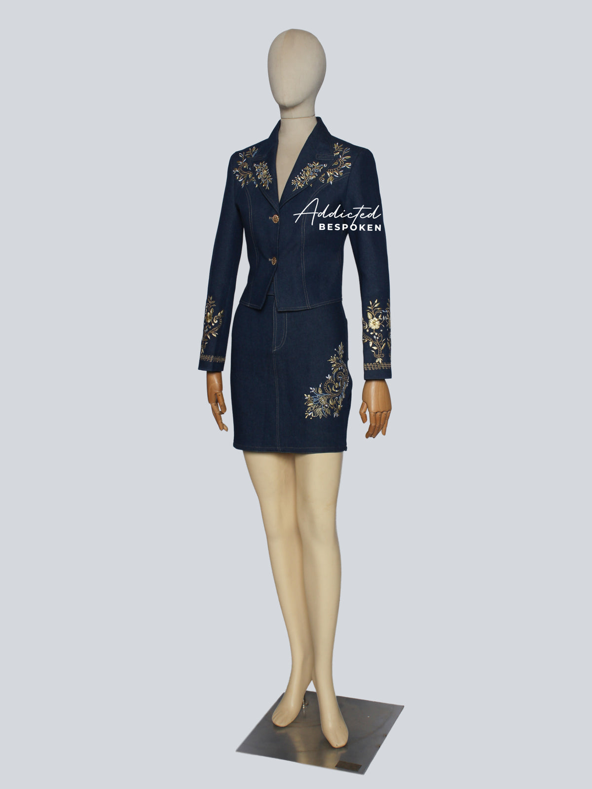 Denim jacket and skirt set Addicted Bespoken