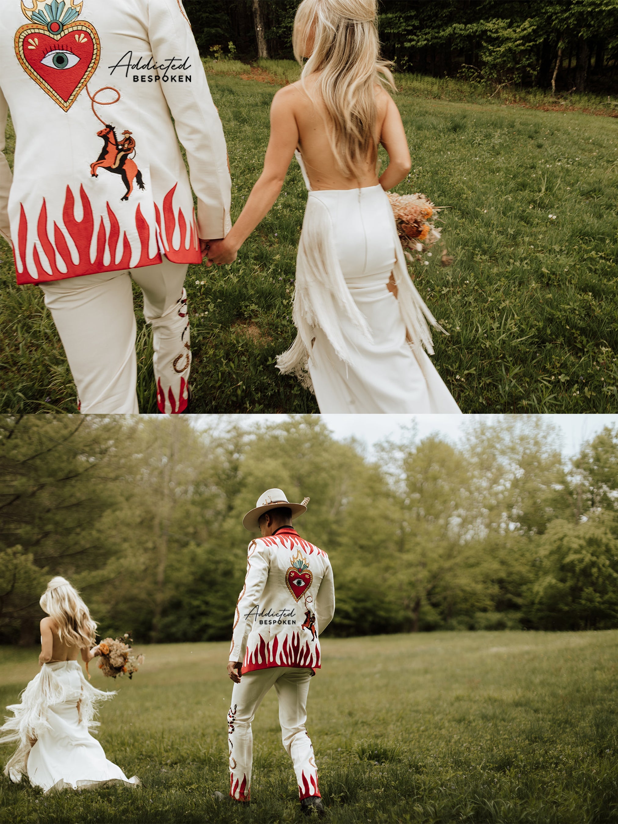 Rustic Blossom Embroidered Suit Addicted Bespoken