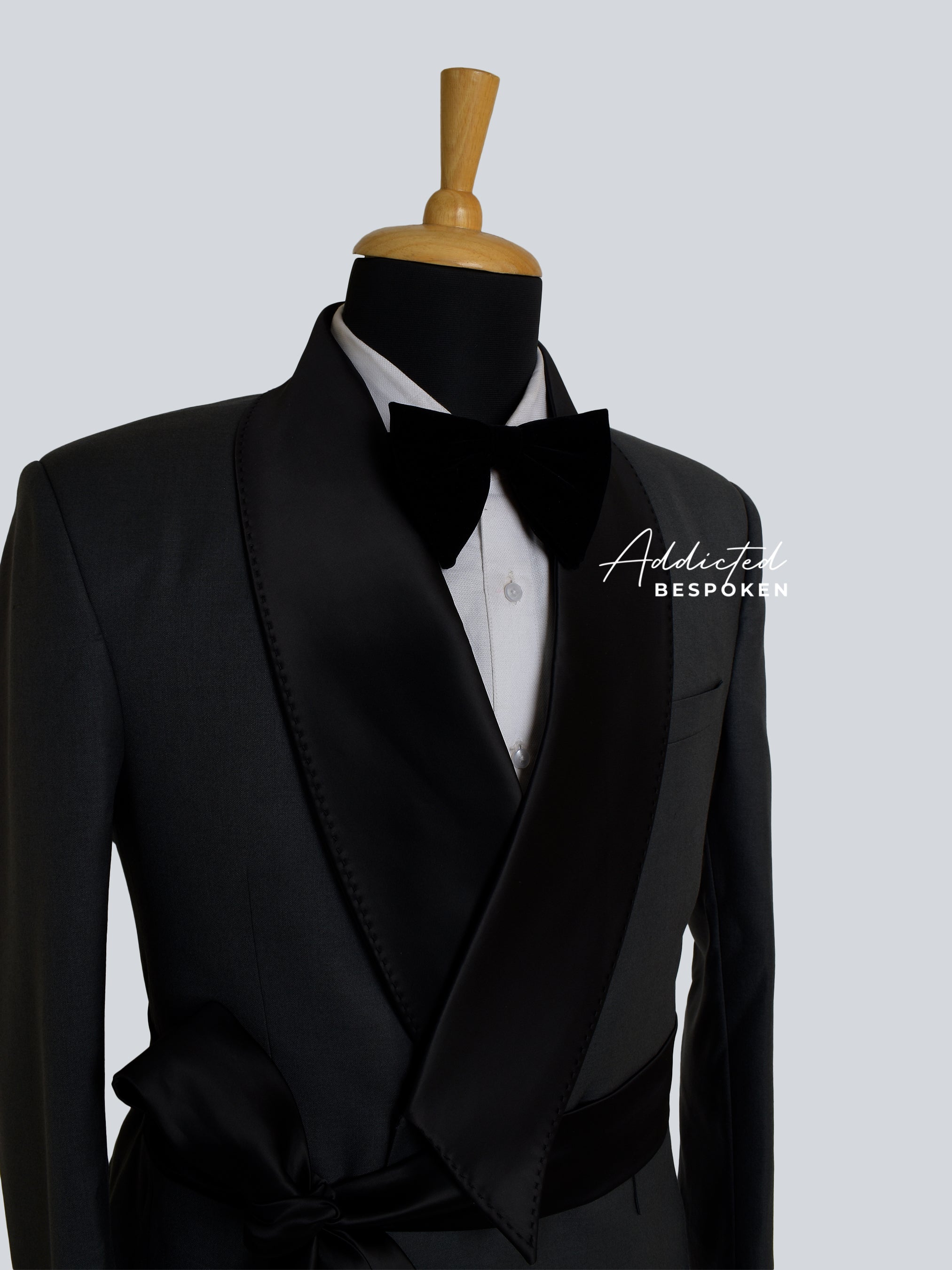 Elegant Noir Tuxedo Blazer Addicted Bespoken
