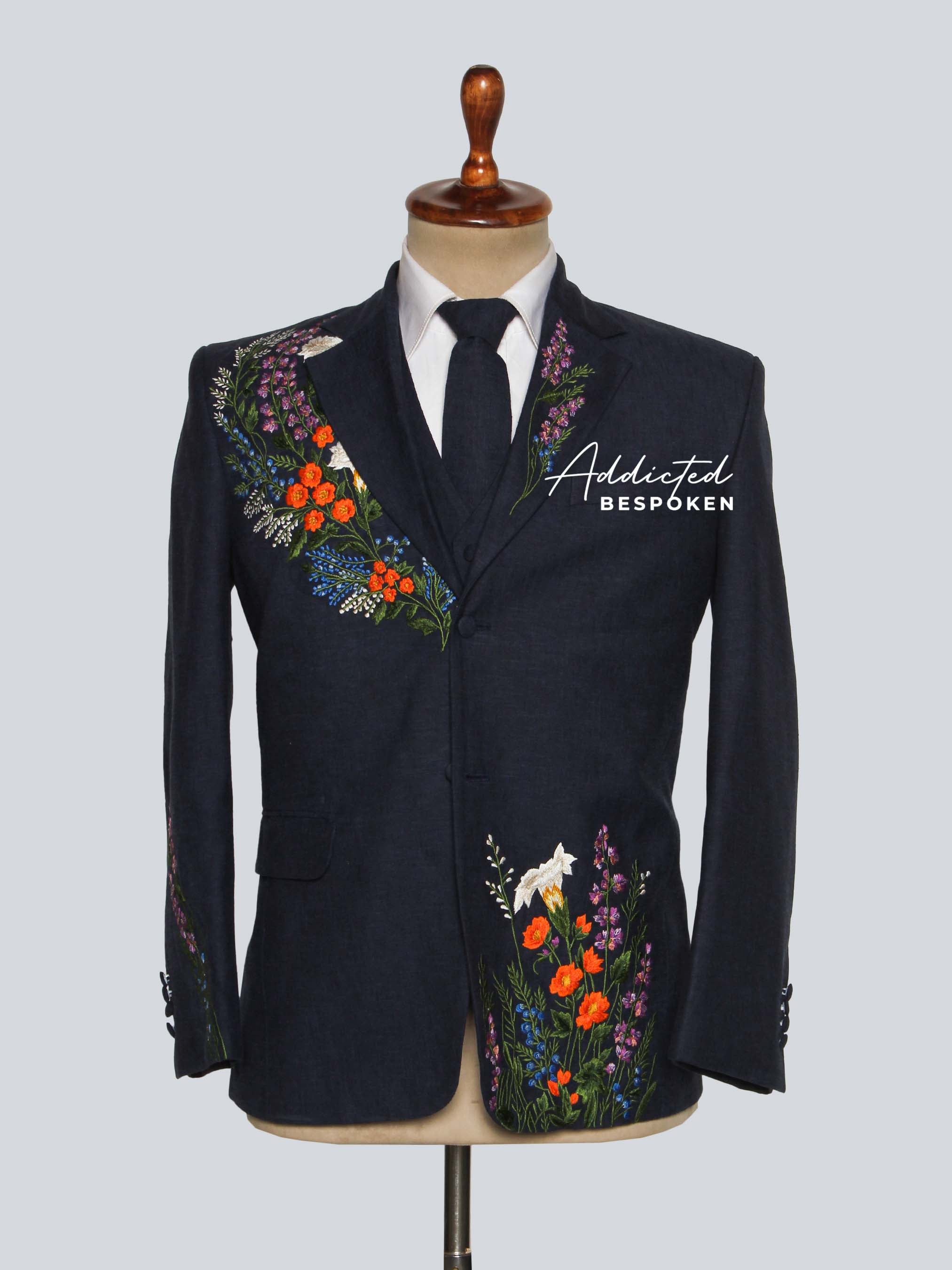 Wildflower Embroidered Suit Addicted Bespoken