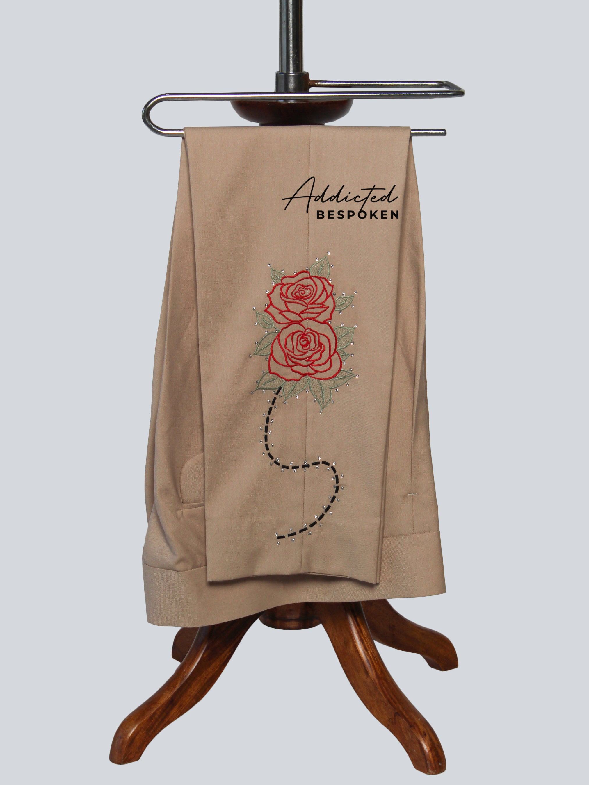 Cosmic Harmony Floral Embellished Suit