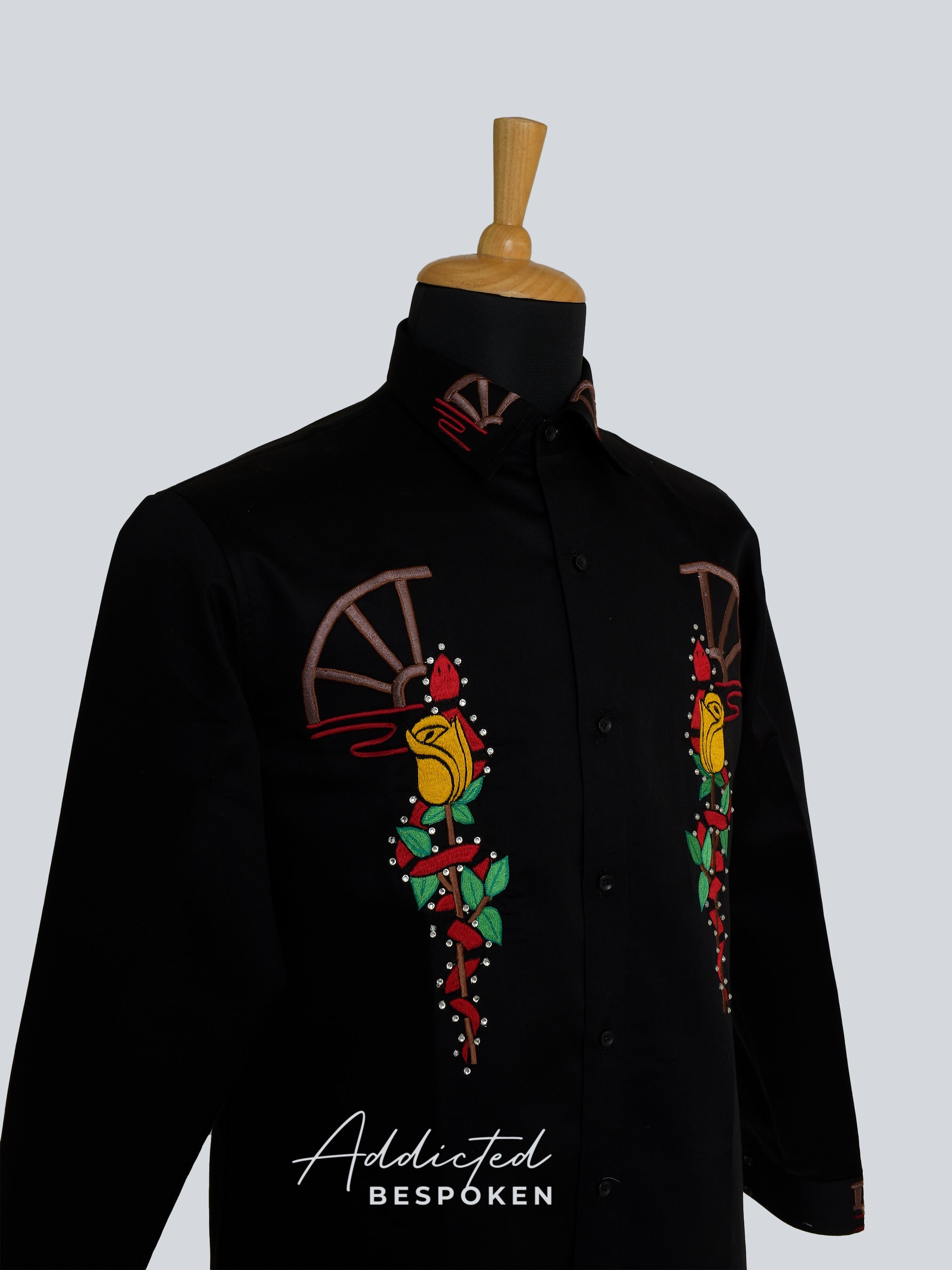 Rose Cowboy Shirt Addicted Bespoken