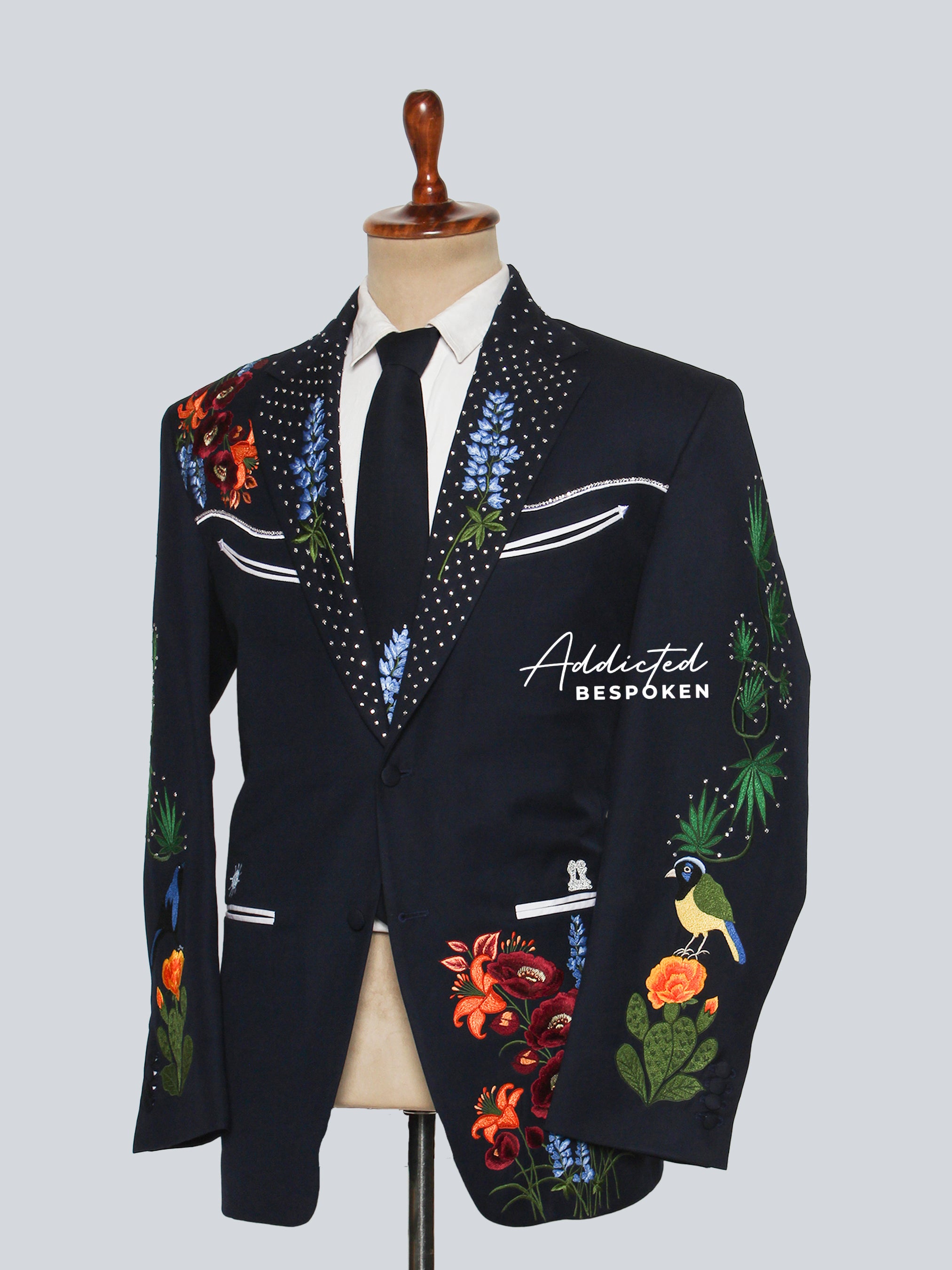 Stylish Embroidered Western Wedding Suit
