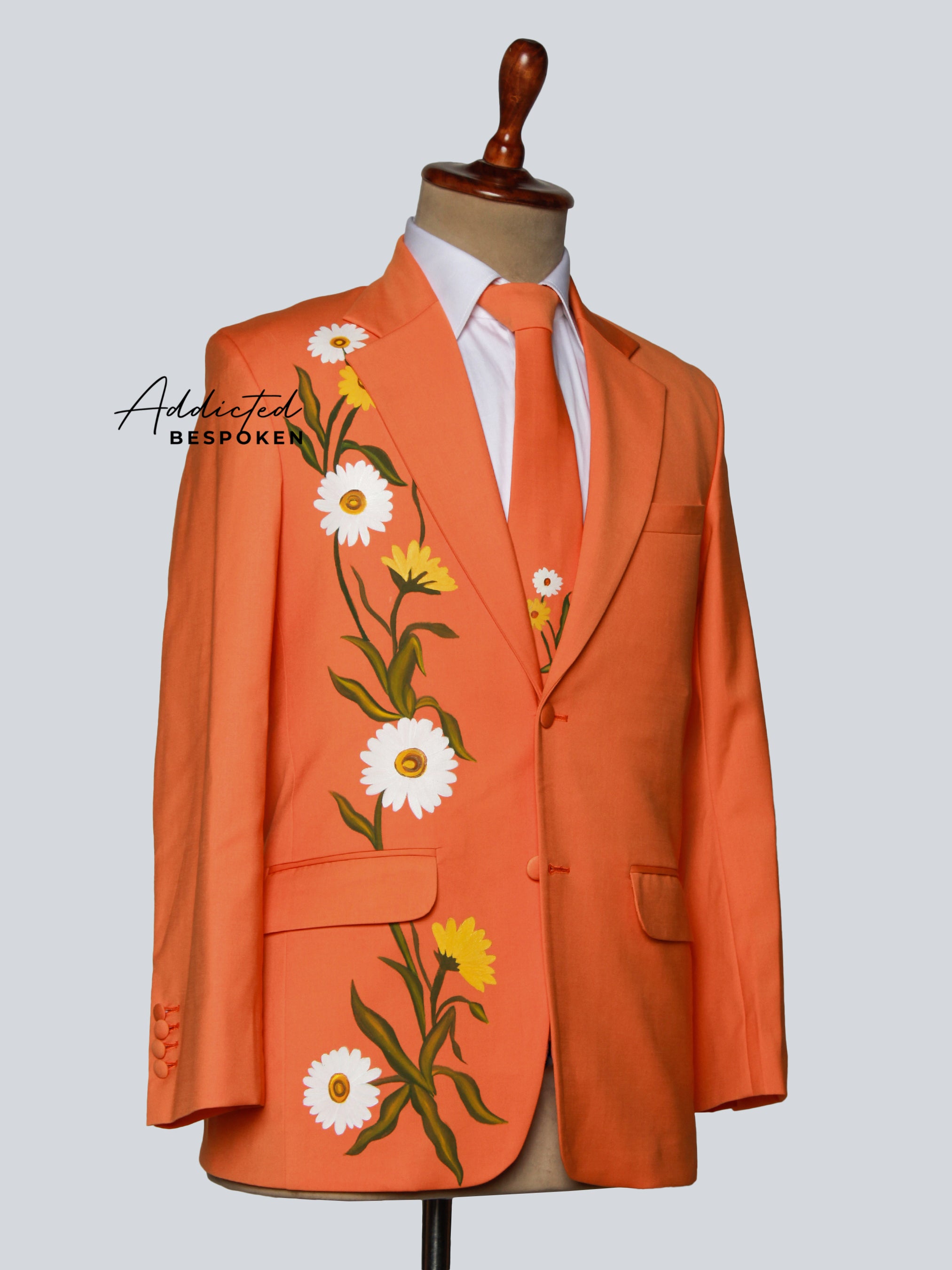 Midnight Bloom Wedding Suit
