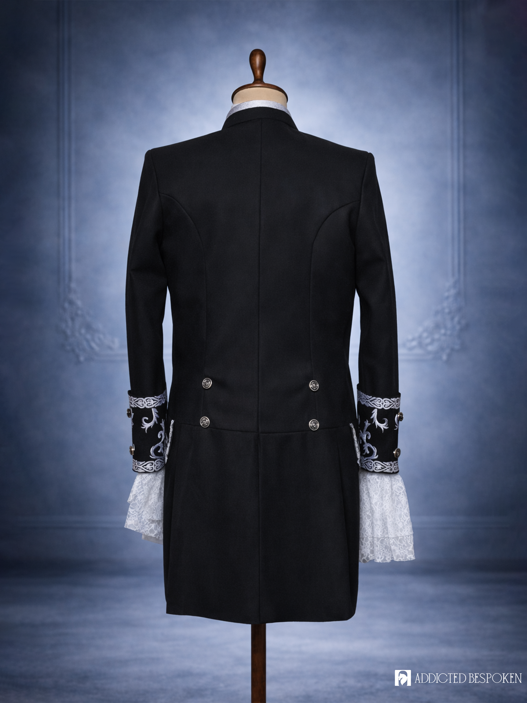 Midnight Rococo Embroidered Suit Addicted Bespoken