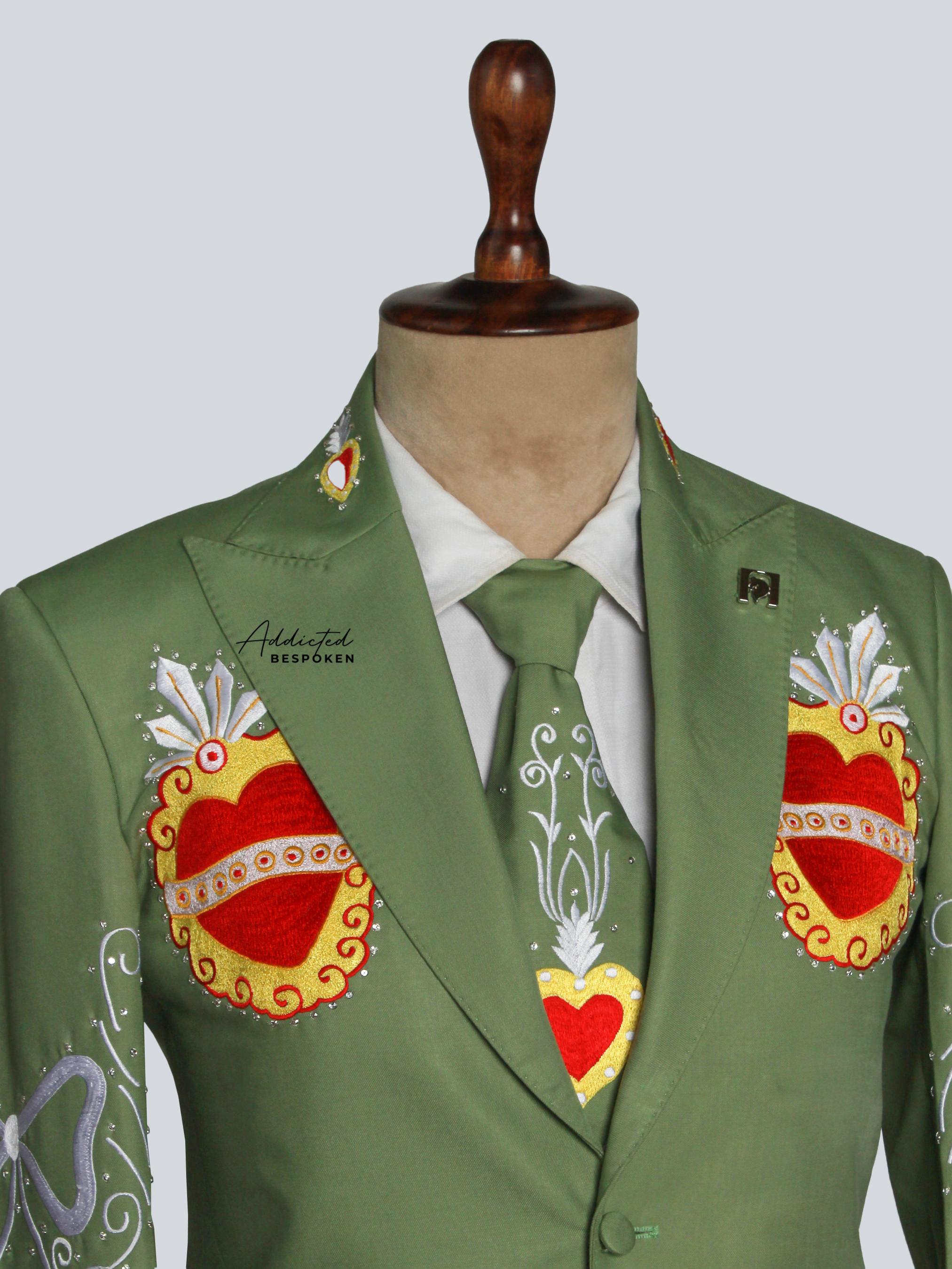 Sacred Bloom Embroidered Suit