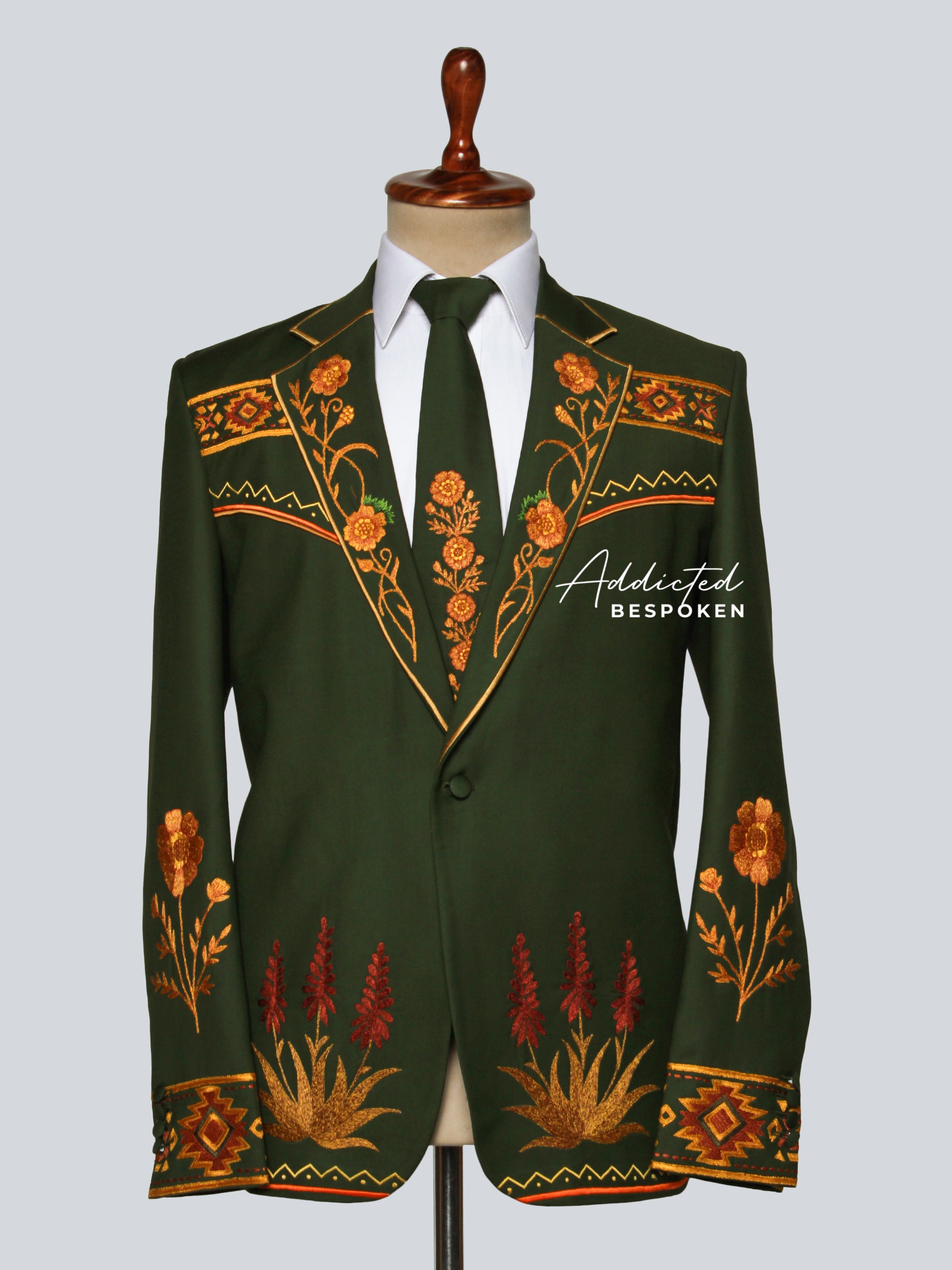 Ornate Embroidery Suit