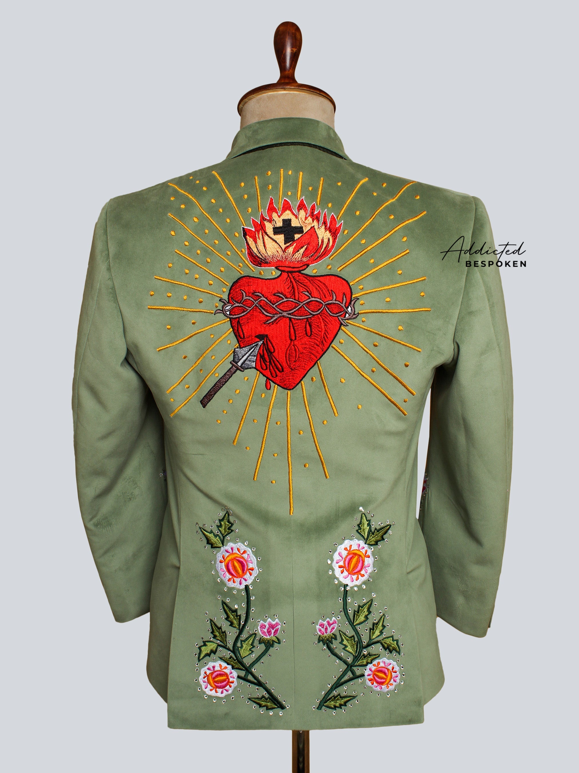 Verdant Florida Embroidered Suit Addicted Bespoken