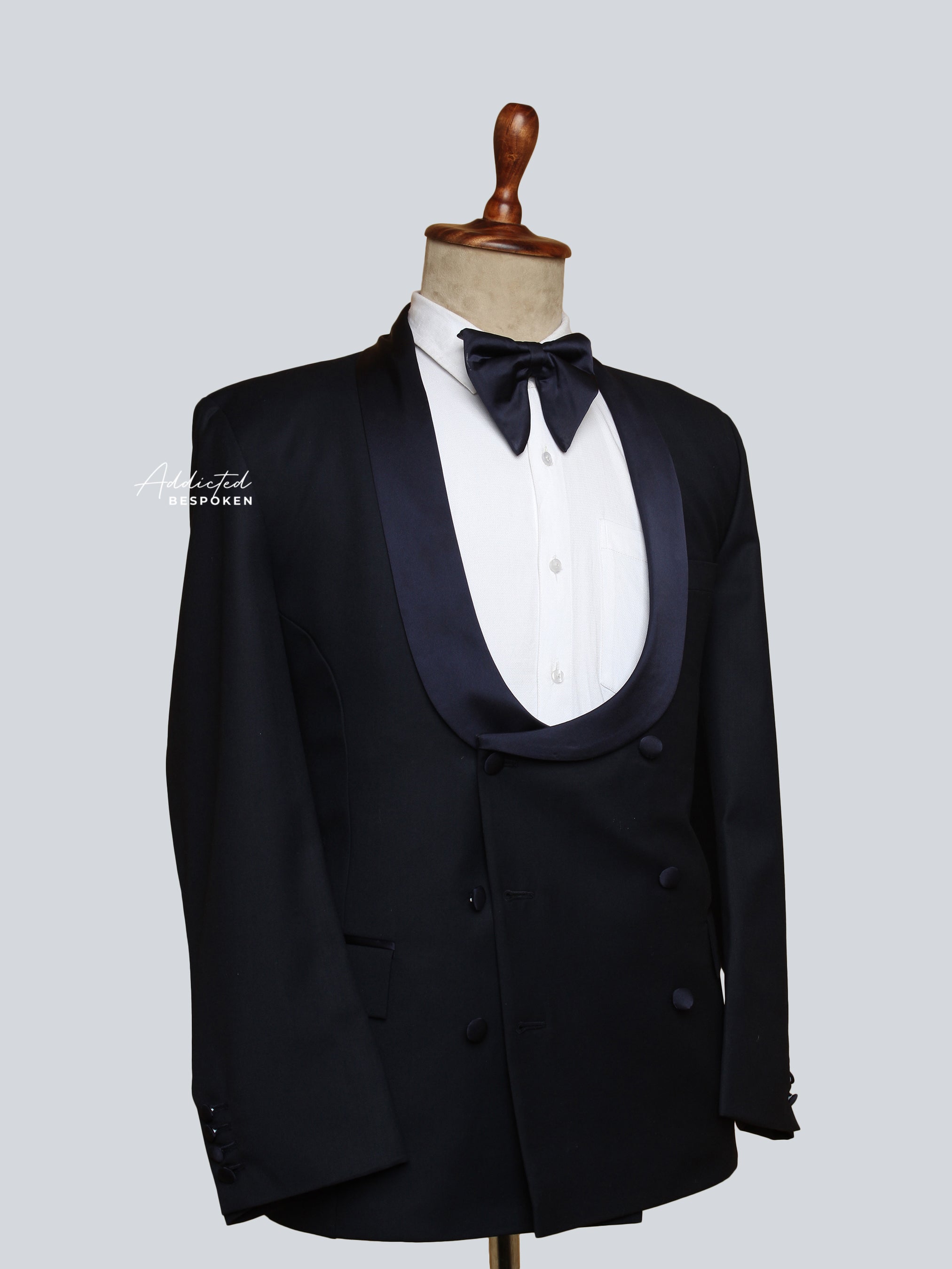 Shawl Lapel Tuxedo Double-Breasted Suit Addicted Bespoken