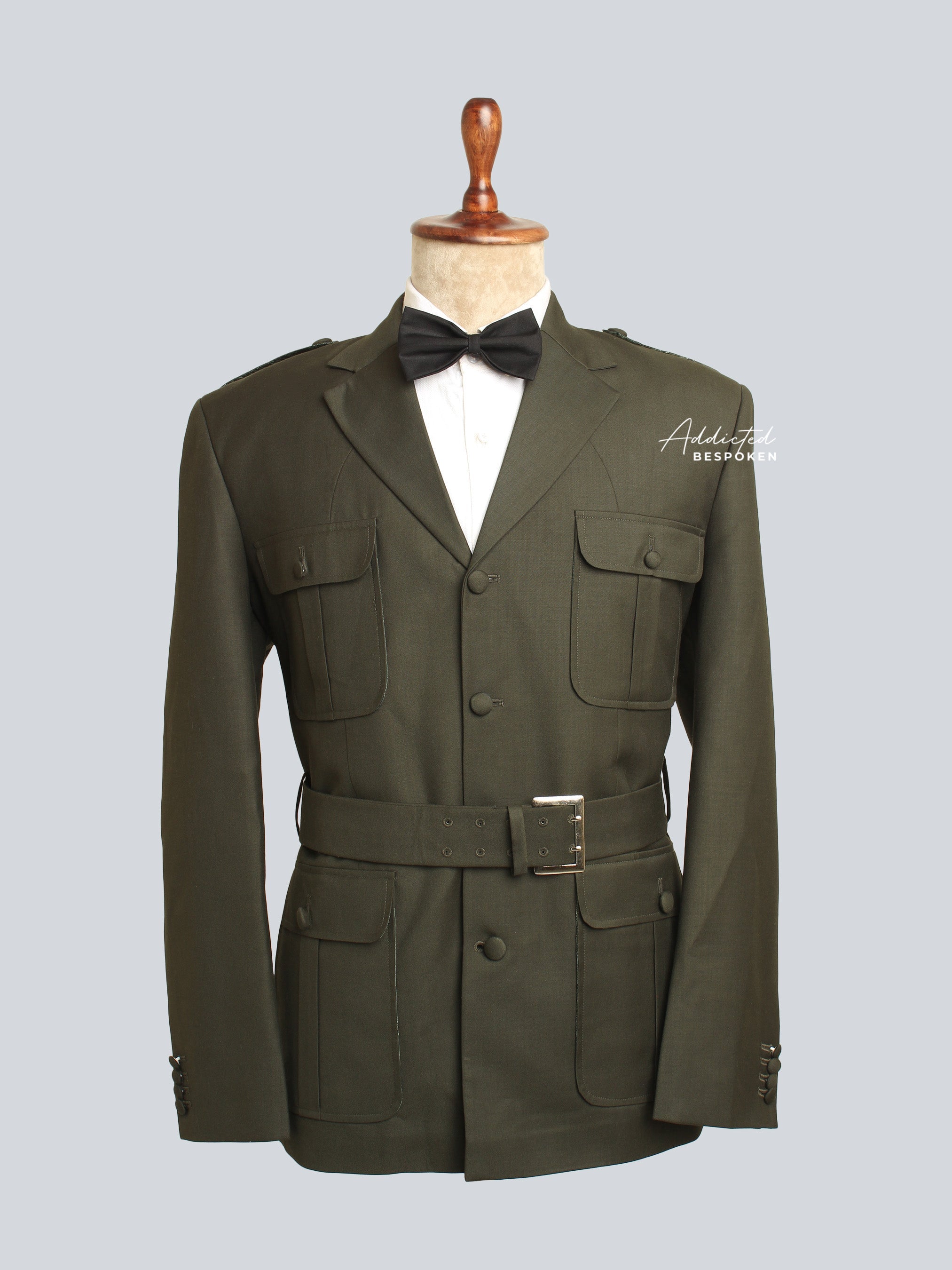Military Safari Bush Jacket Addicted Bespoken