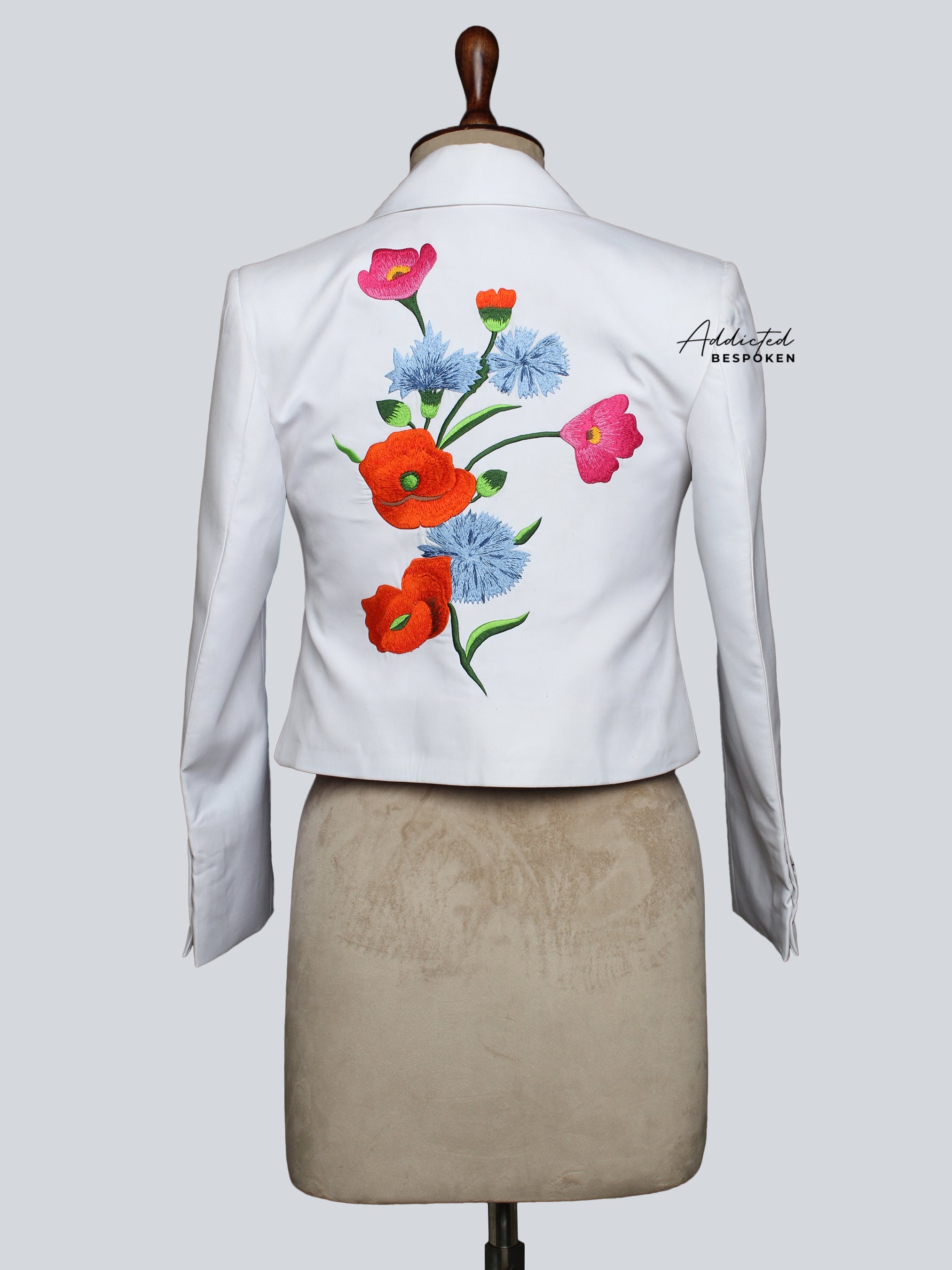 Elegant Floral Accent Blazer Addicted Bespoken