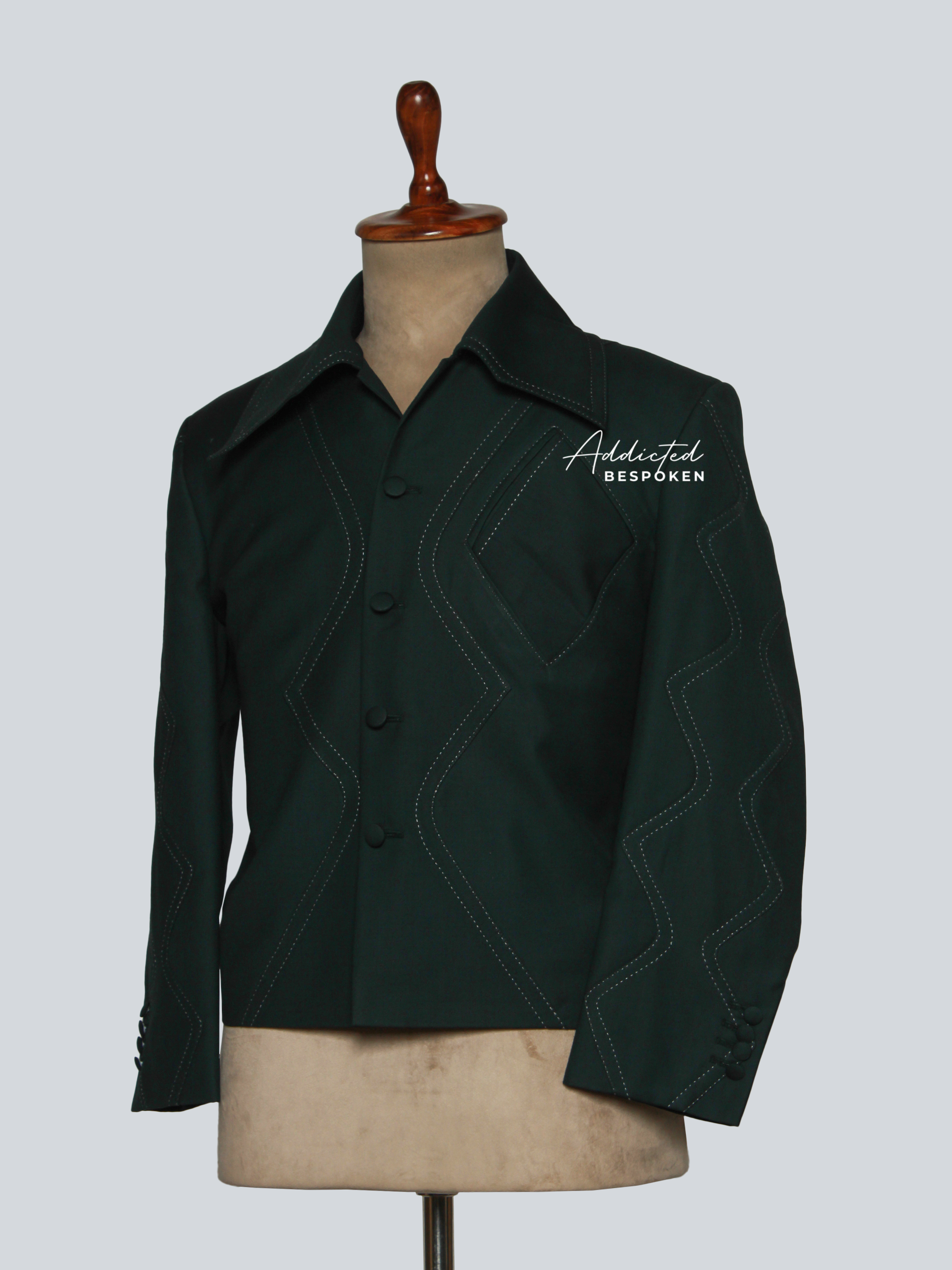 Retro Stitch Suit Set