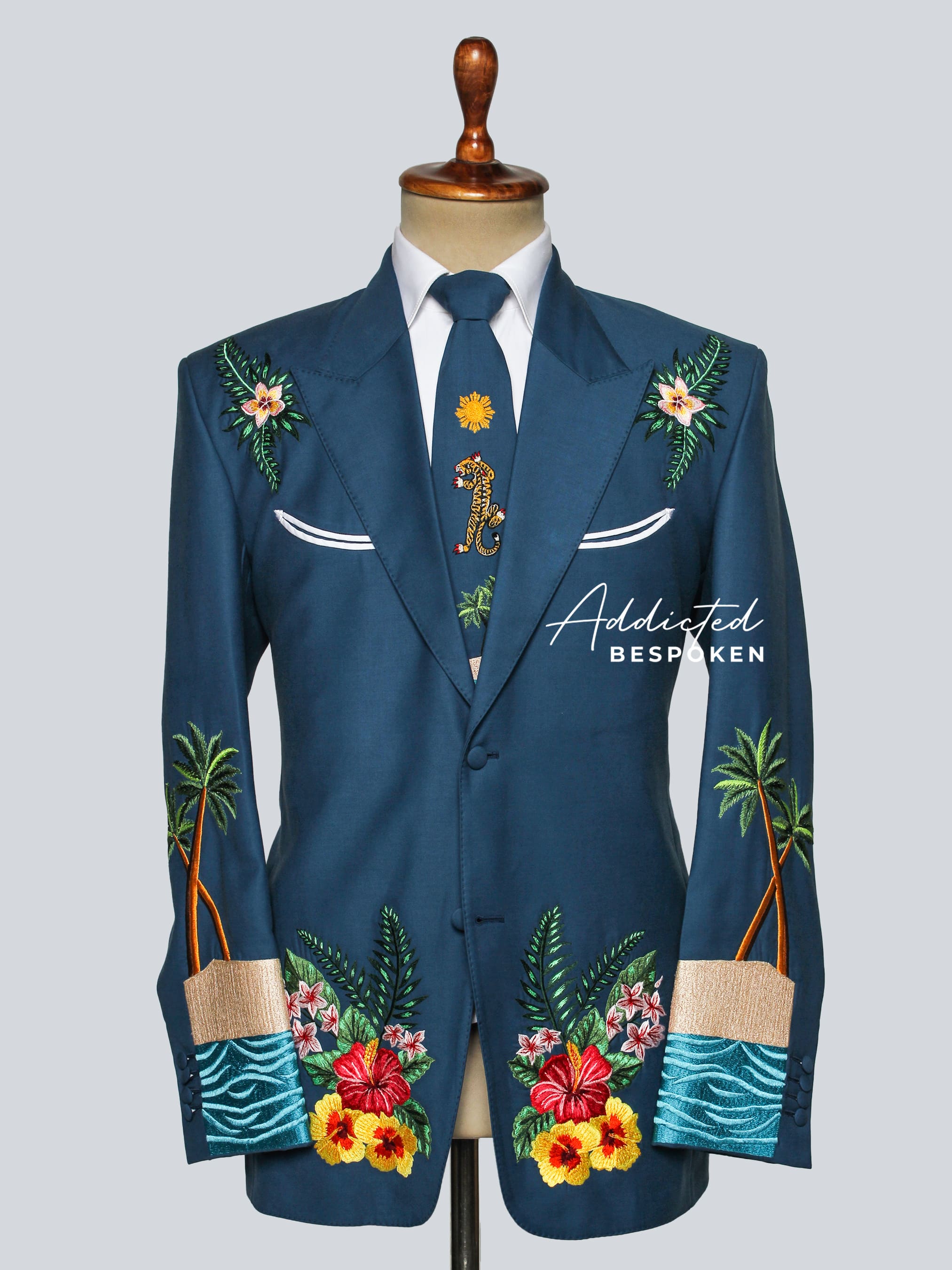 Island Bloom Embroidered Suit Addicted Bespoken