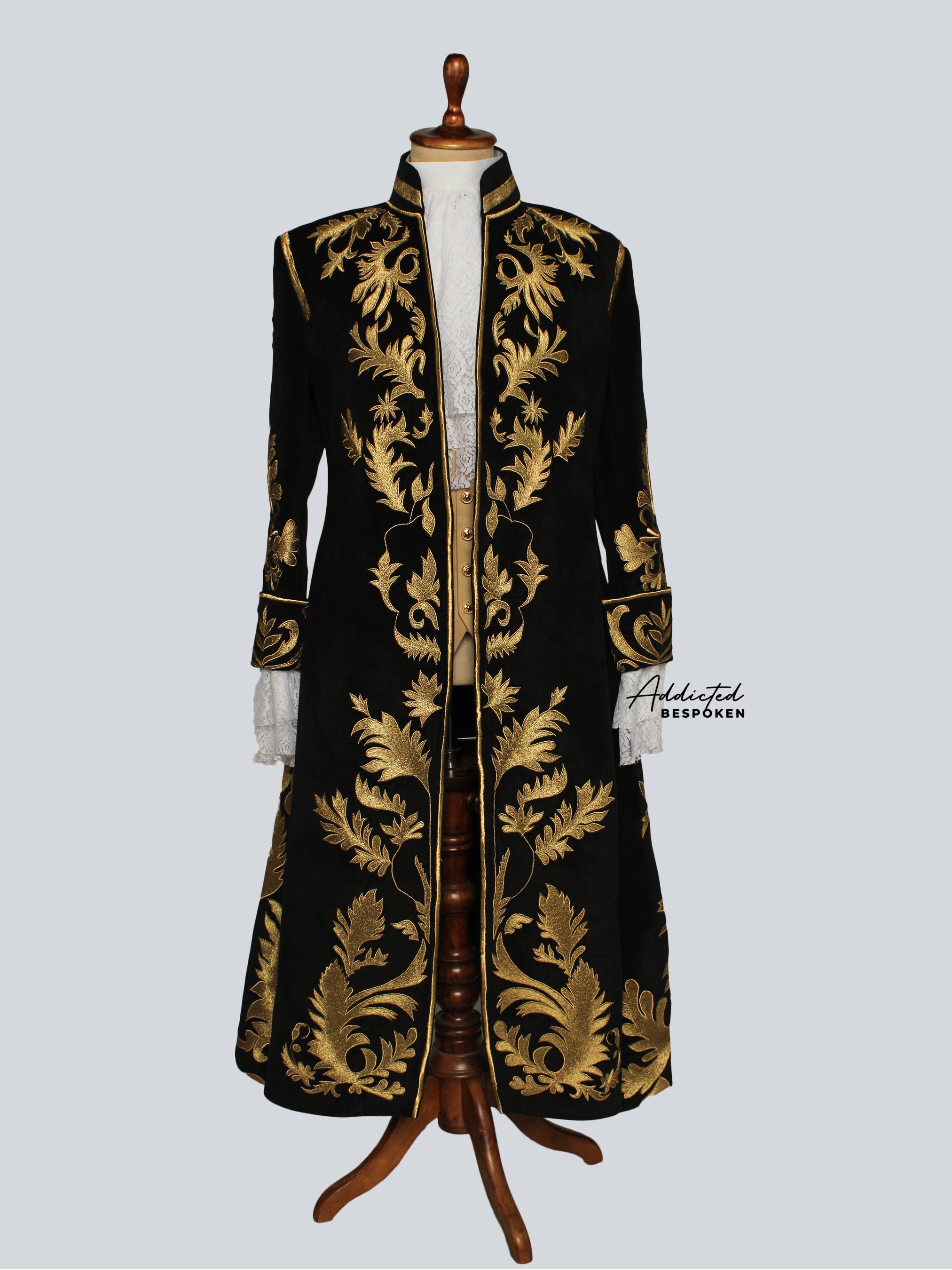 Regal Rococo Embroidered Suit Addicted Bespoken
