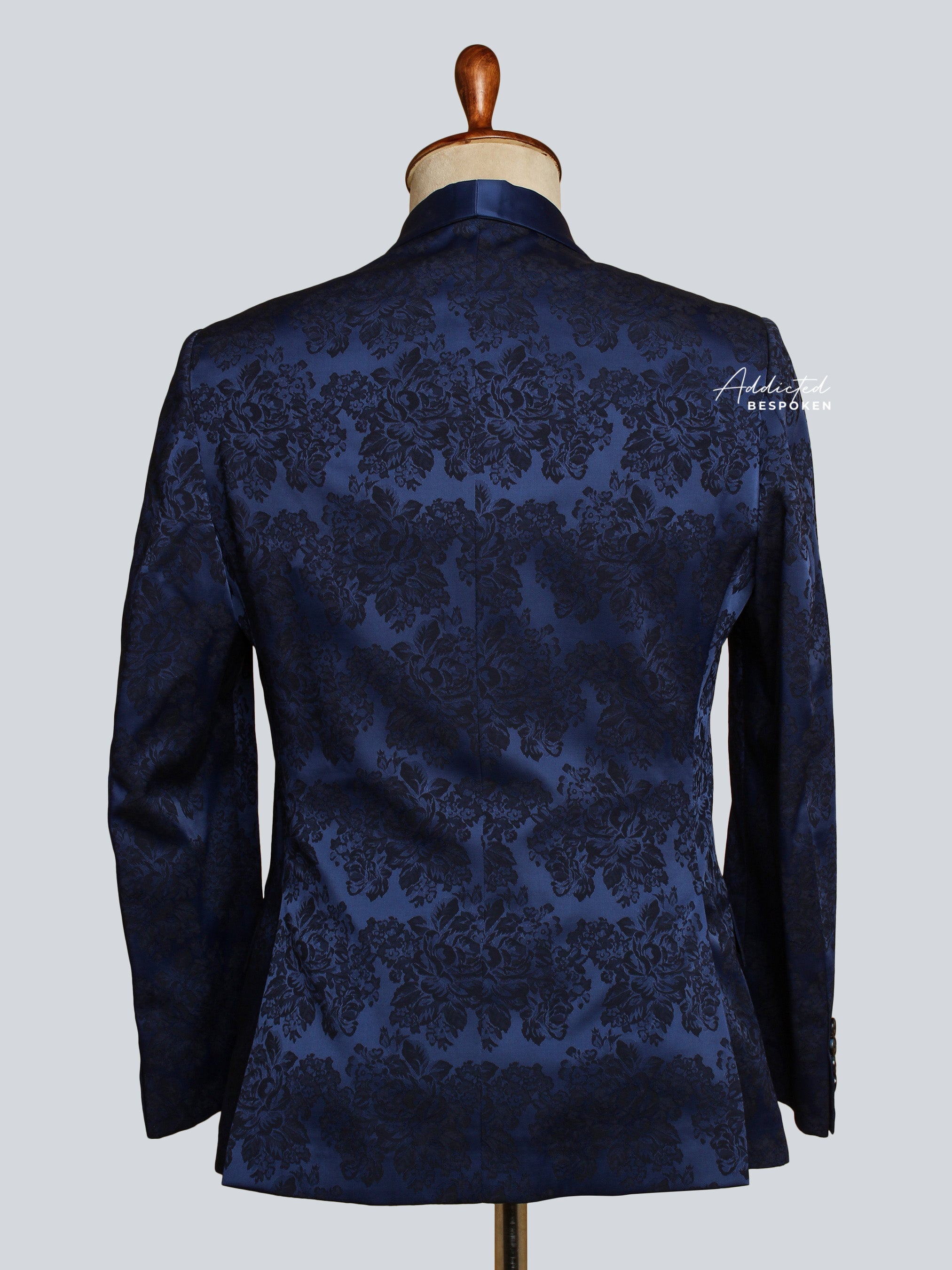 Blue Brocade Blazer (CLS) Addicted Bespoken
