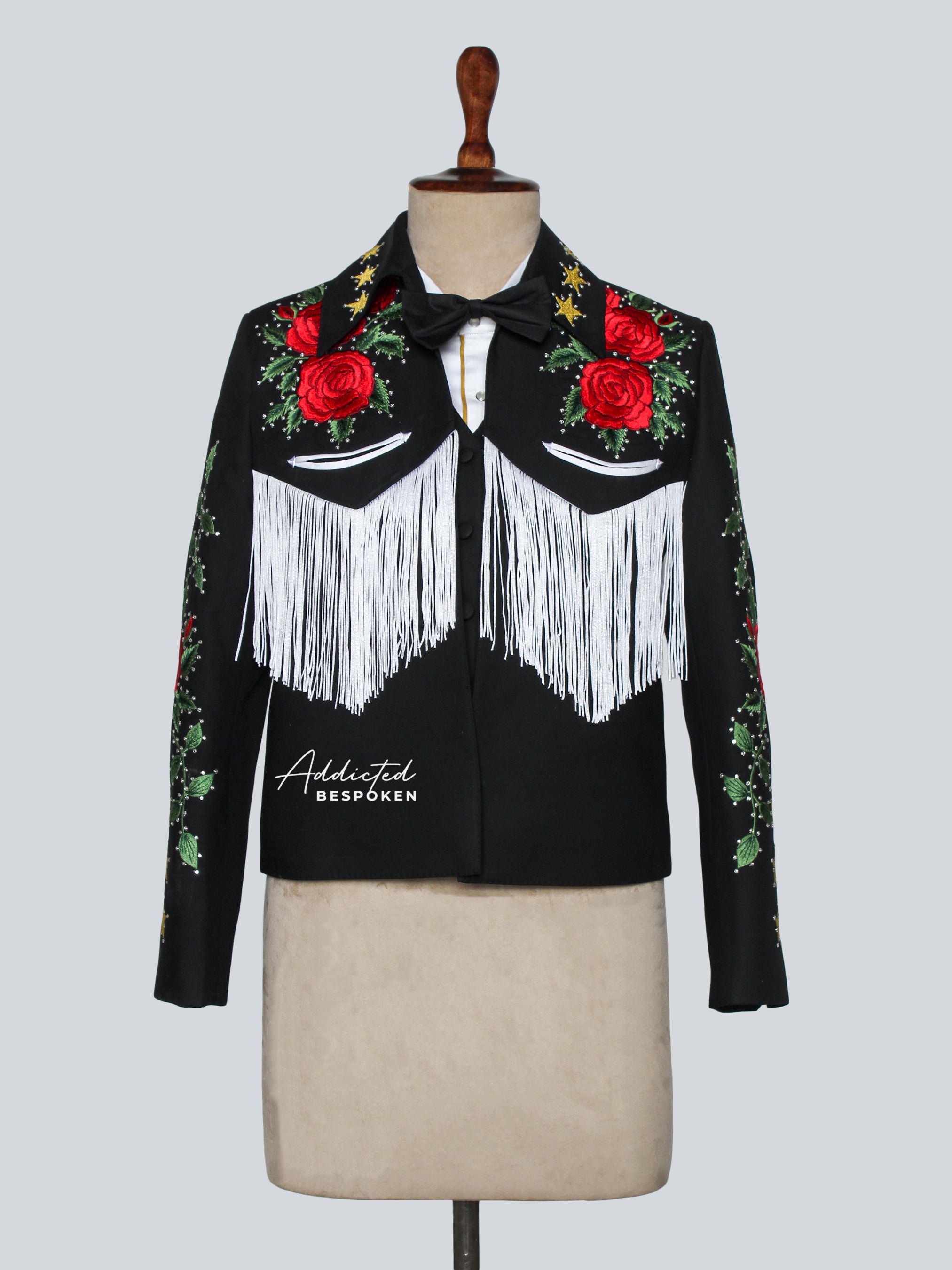 Star-Spangled Western Charm Fringe Embroidered Suit