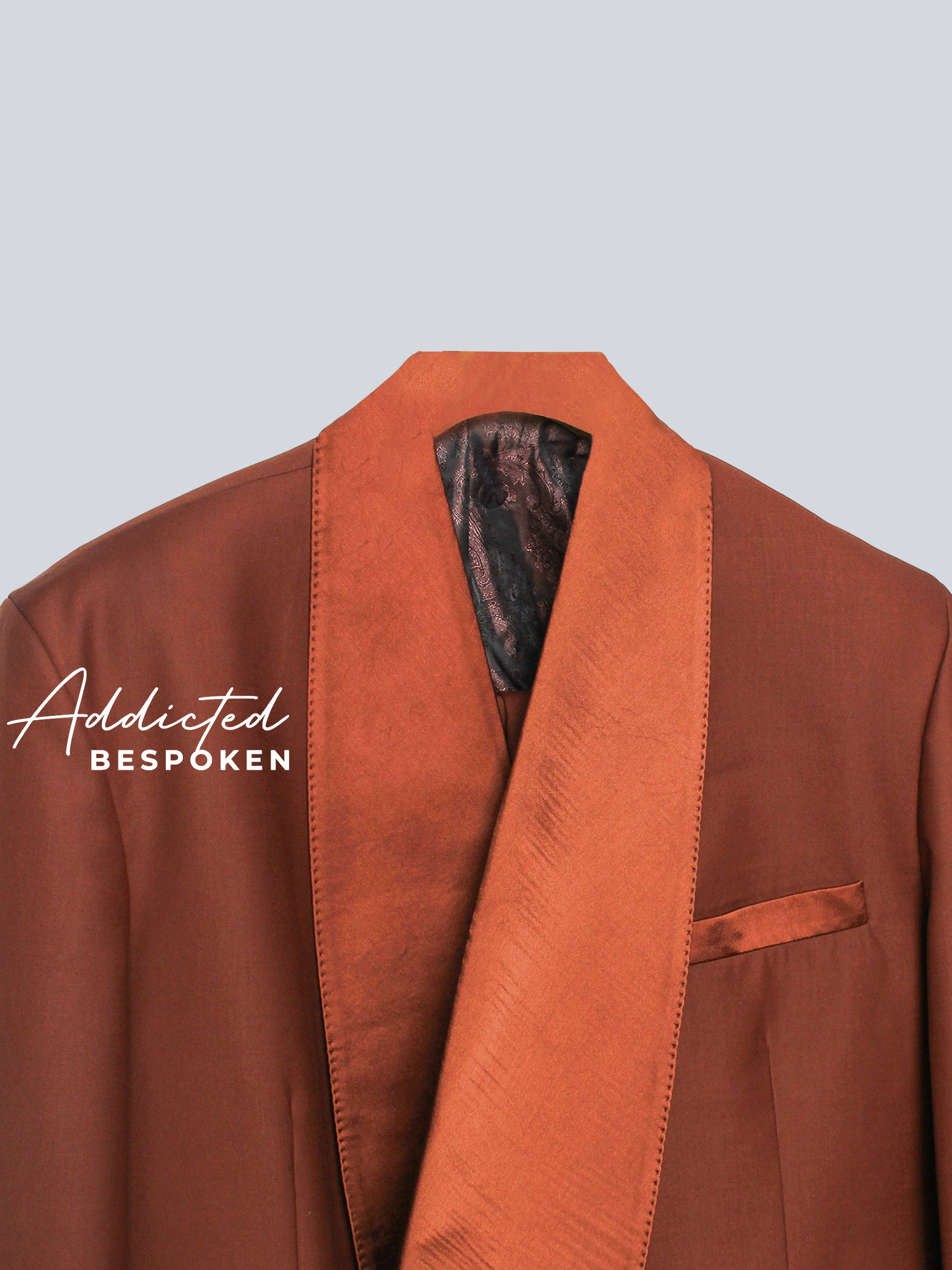 Brown Royal Shawl Suit Addicted Bespoken