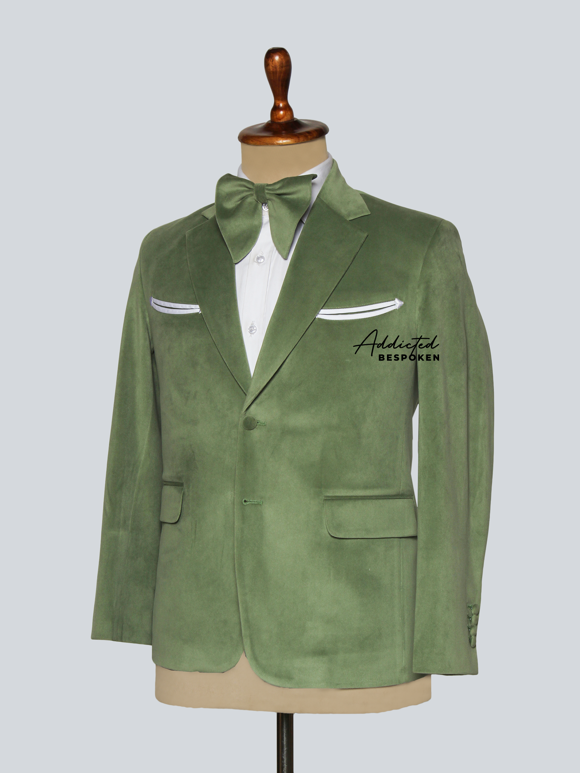 Retro Green Wedding Suit
