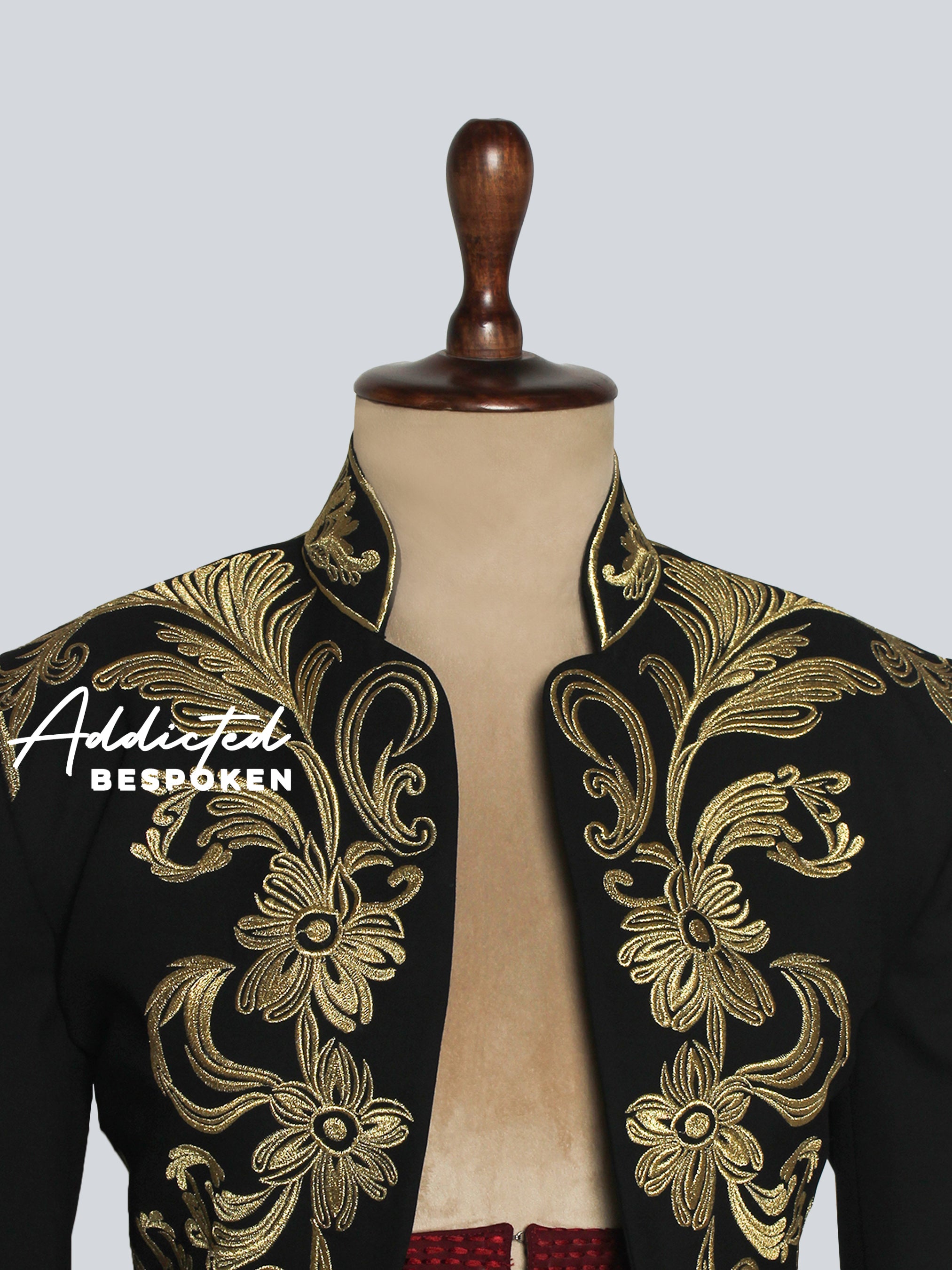 Black & Gold Matador Embroidered Suit Addicted Bespoken