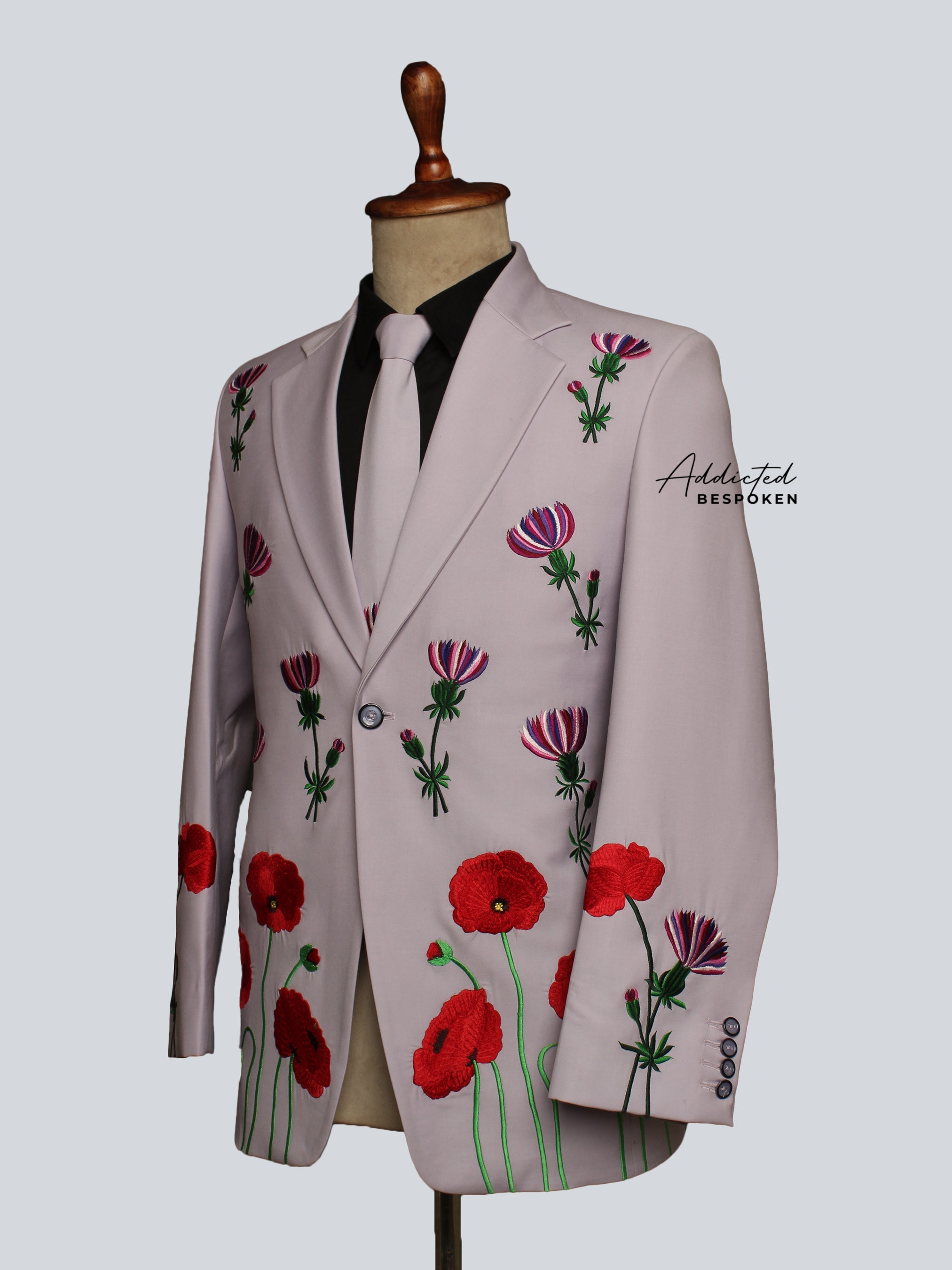 Floral Western Tailored Pantsuit Addicted Bespoken