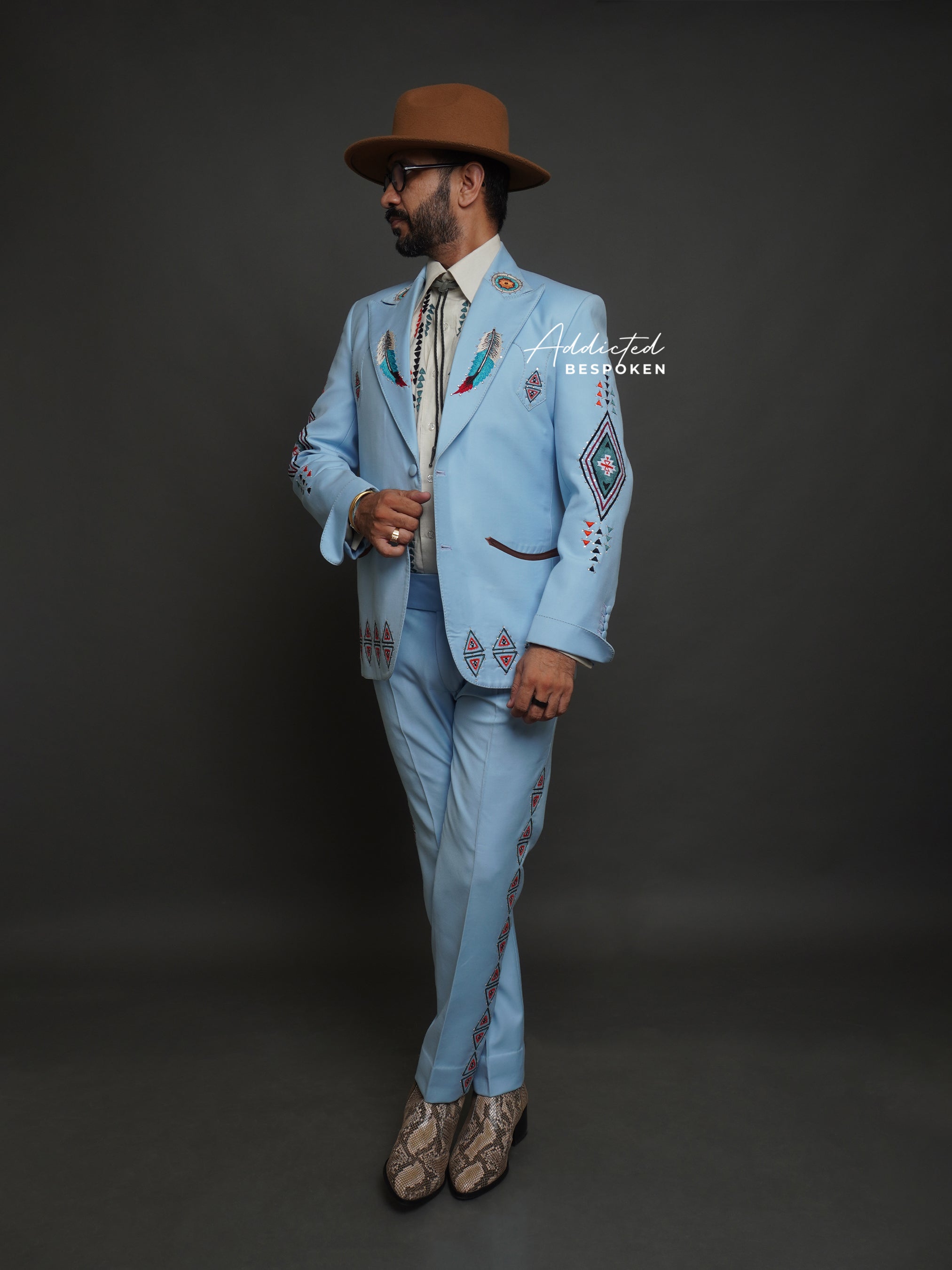 Western-Embroidered Sophistication Suit