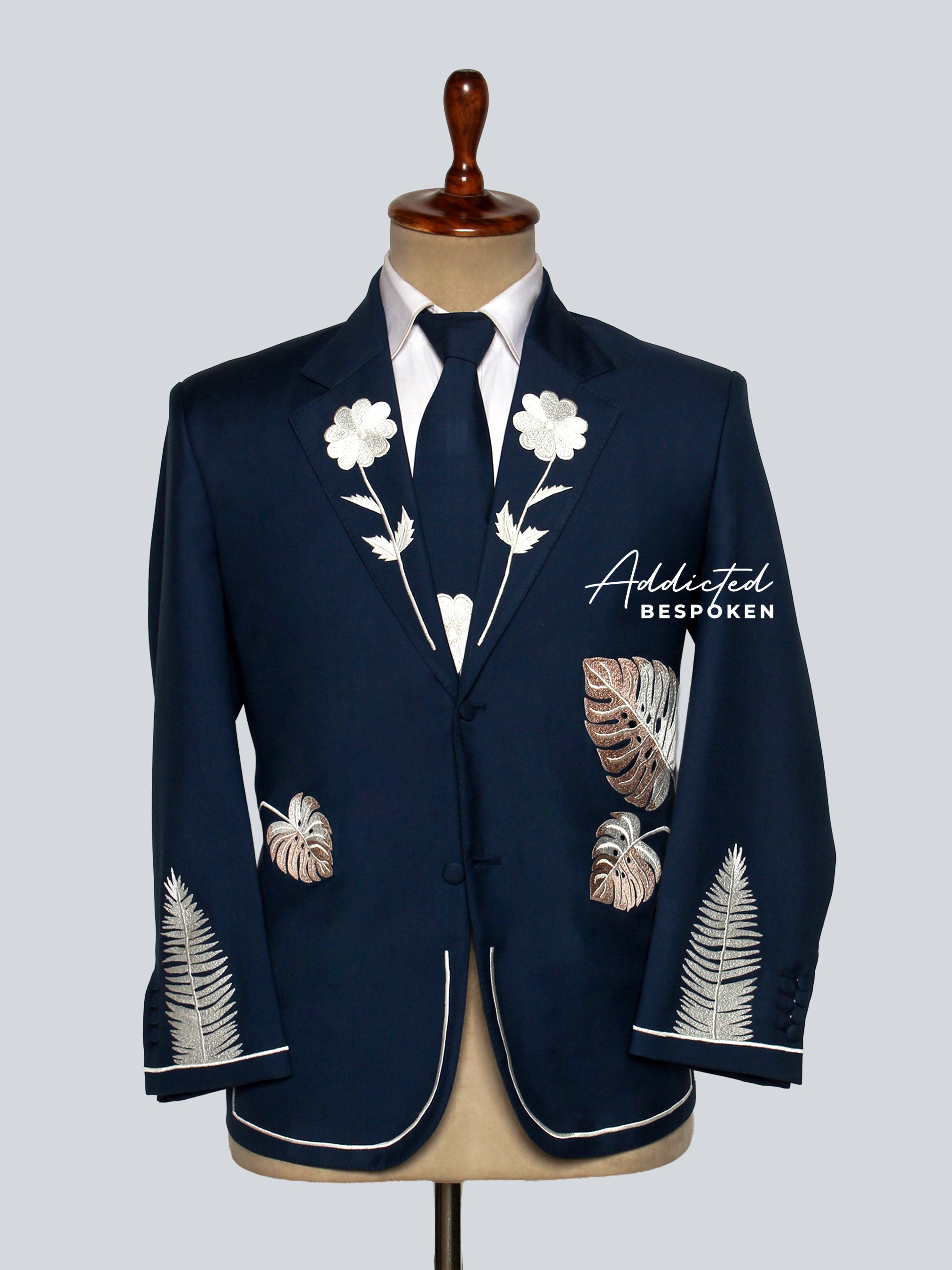 Men's Teal Blue Suit Addicted Bespoken
