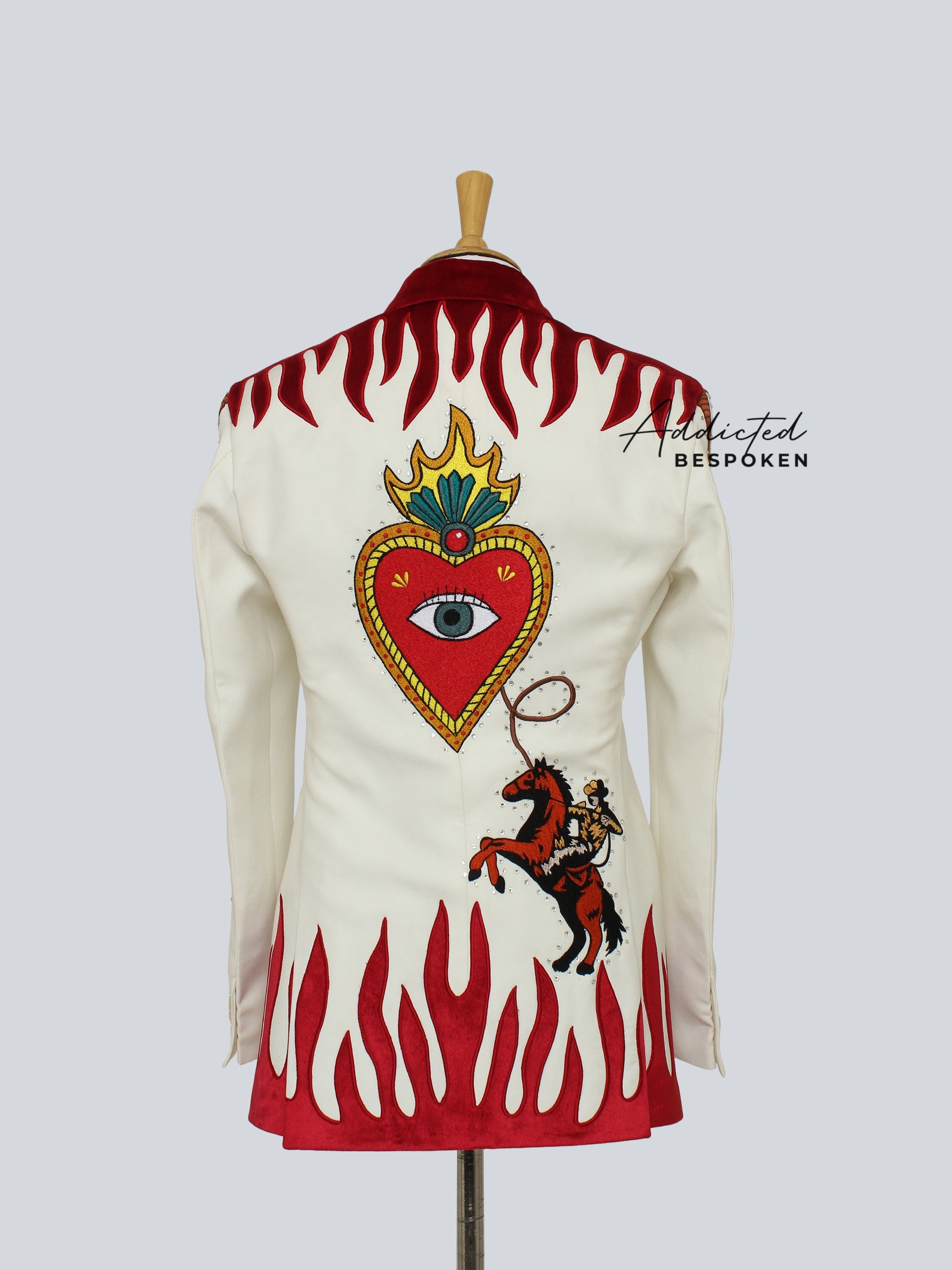 Rustic Blossom Embroidered Suit Addicted Bespoken