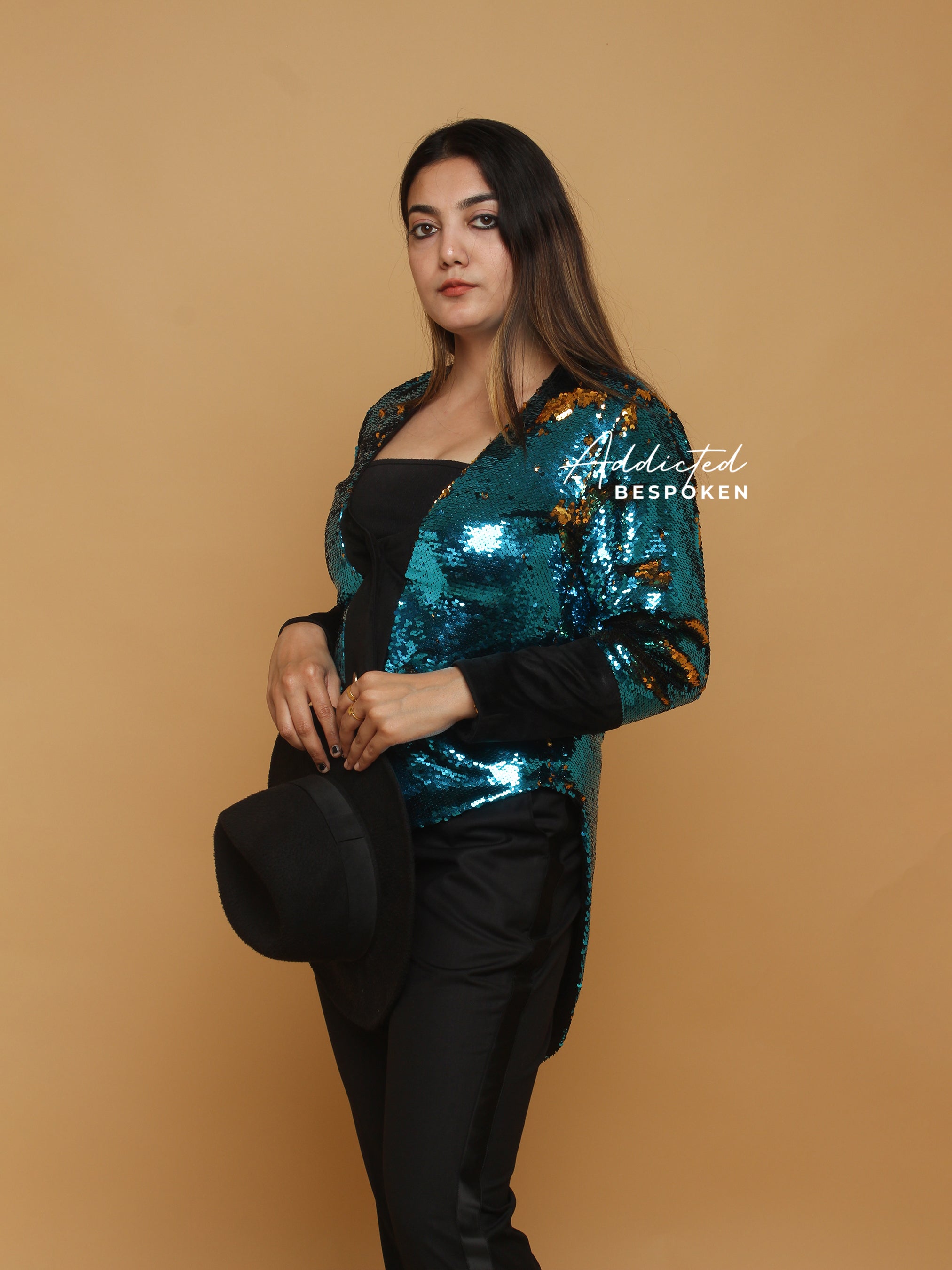 Holographic Sequin Tailcoat Addicted Bespoken