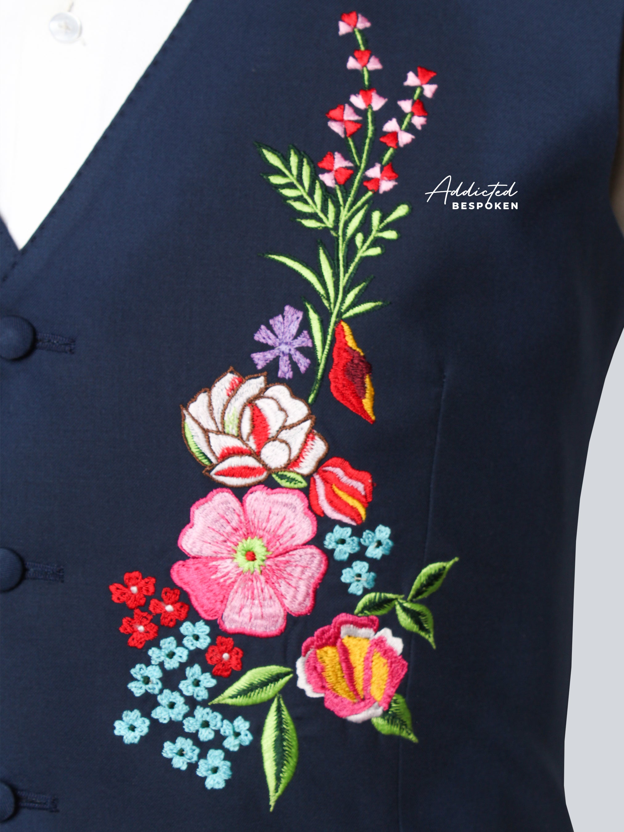Floral Embroidered Waistcoat