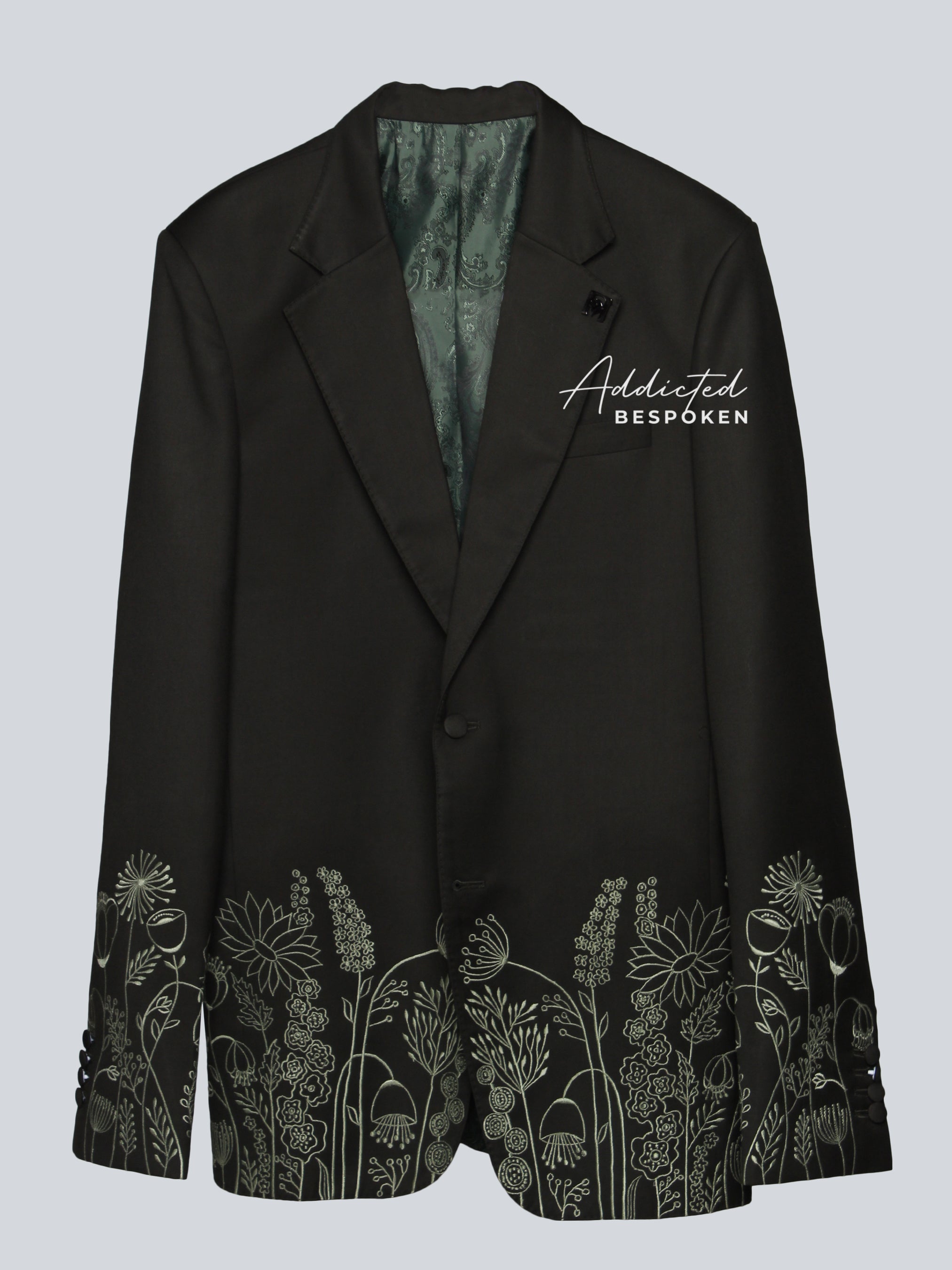 Botanical Embroidery Suit