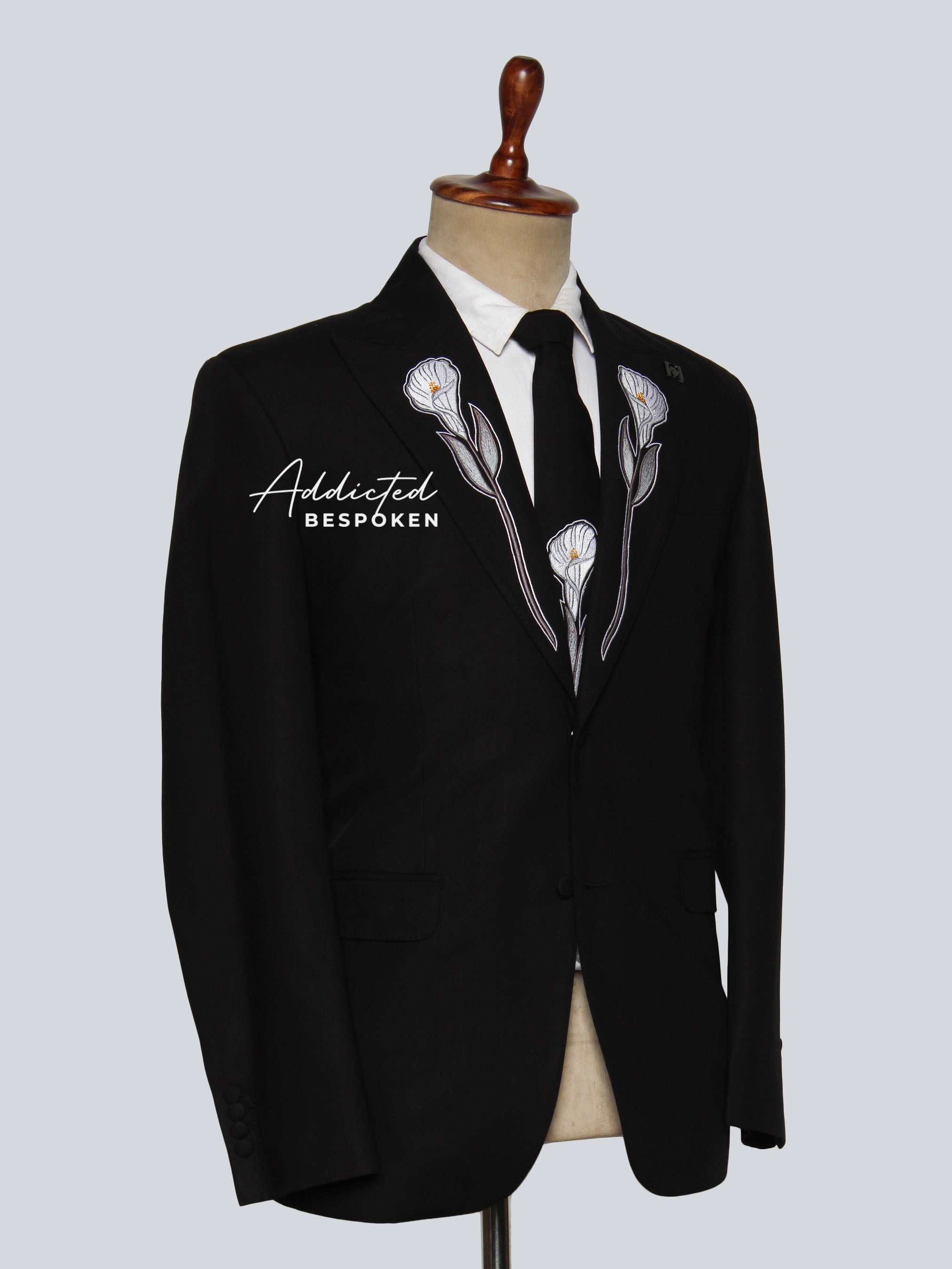 Embroidered Floral Detailing Charro Suit