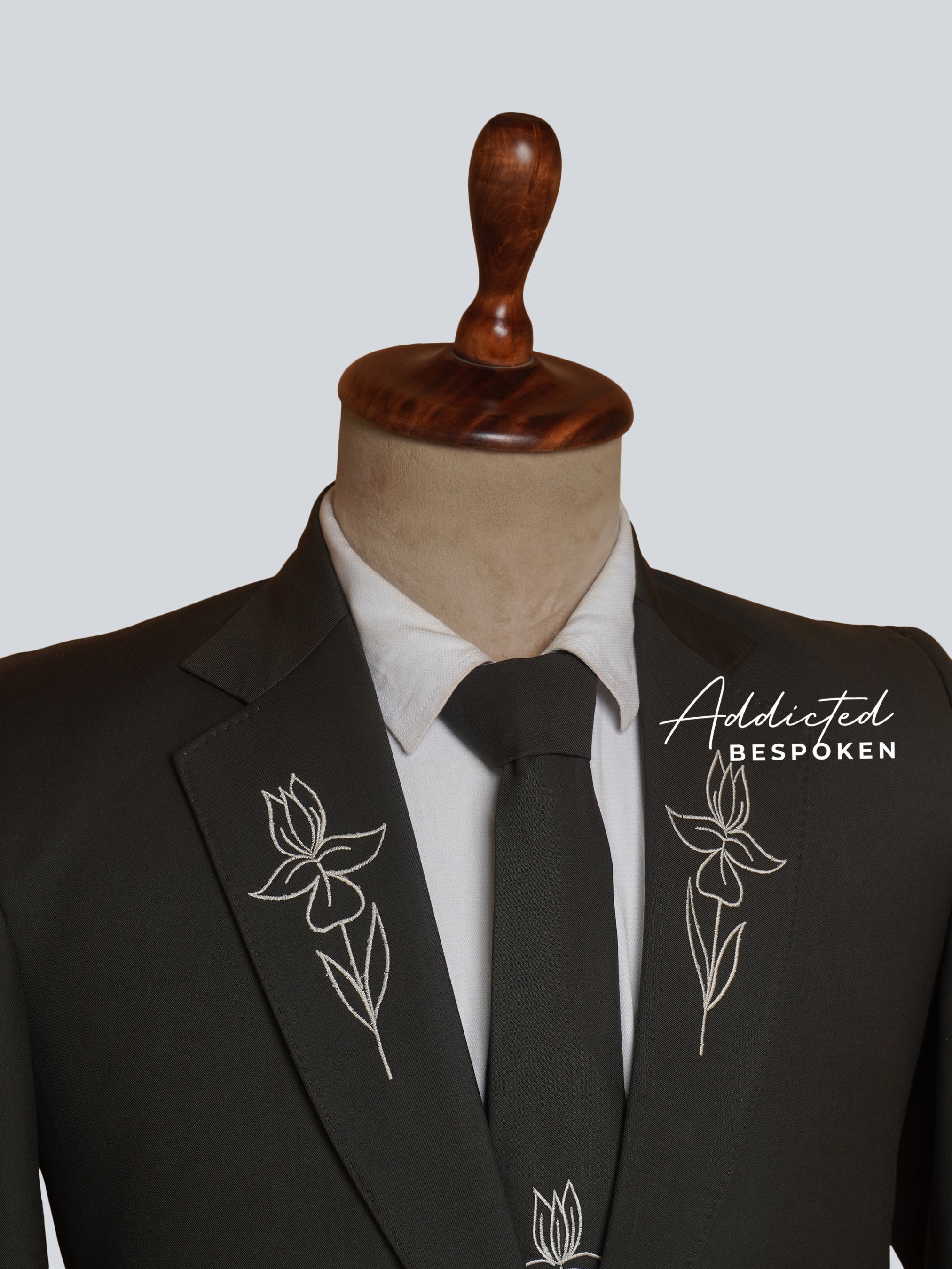 Imperial Embroidered Floral Suit