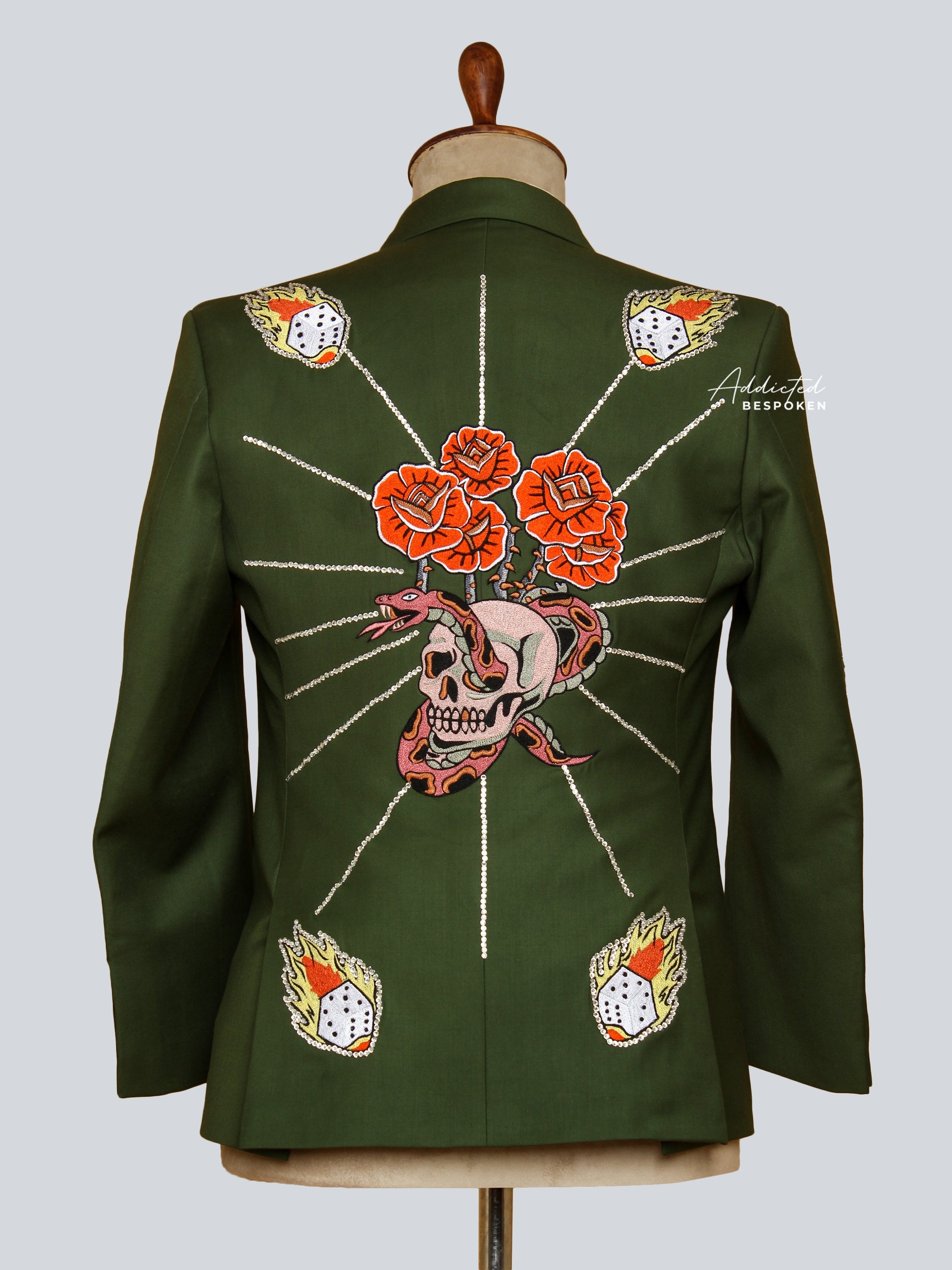 Crocodile Embellished Cowboy Suit Addicted Bespoken