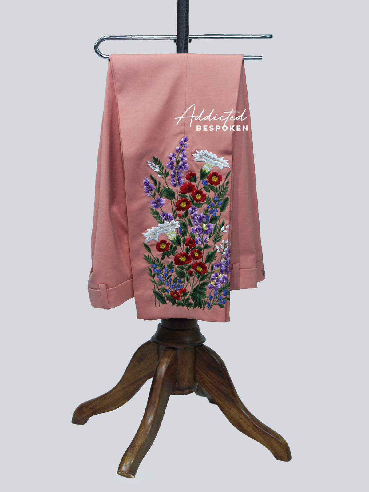 Men’s Blush Floral Suit Addicted Bespoken