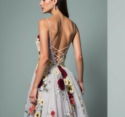 Embroidered Garden Bloom Gown