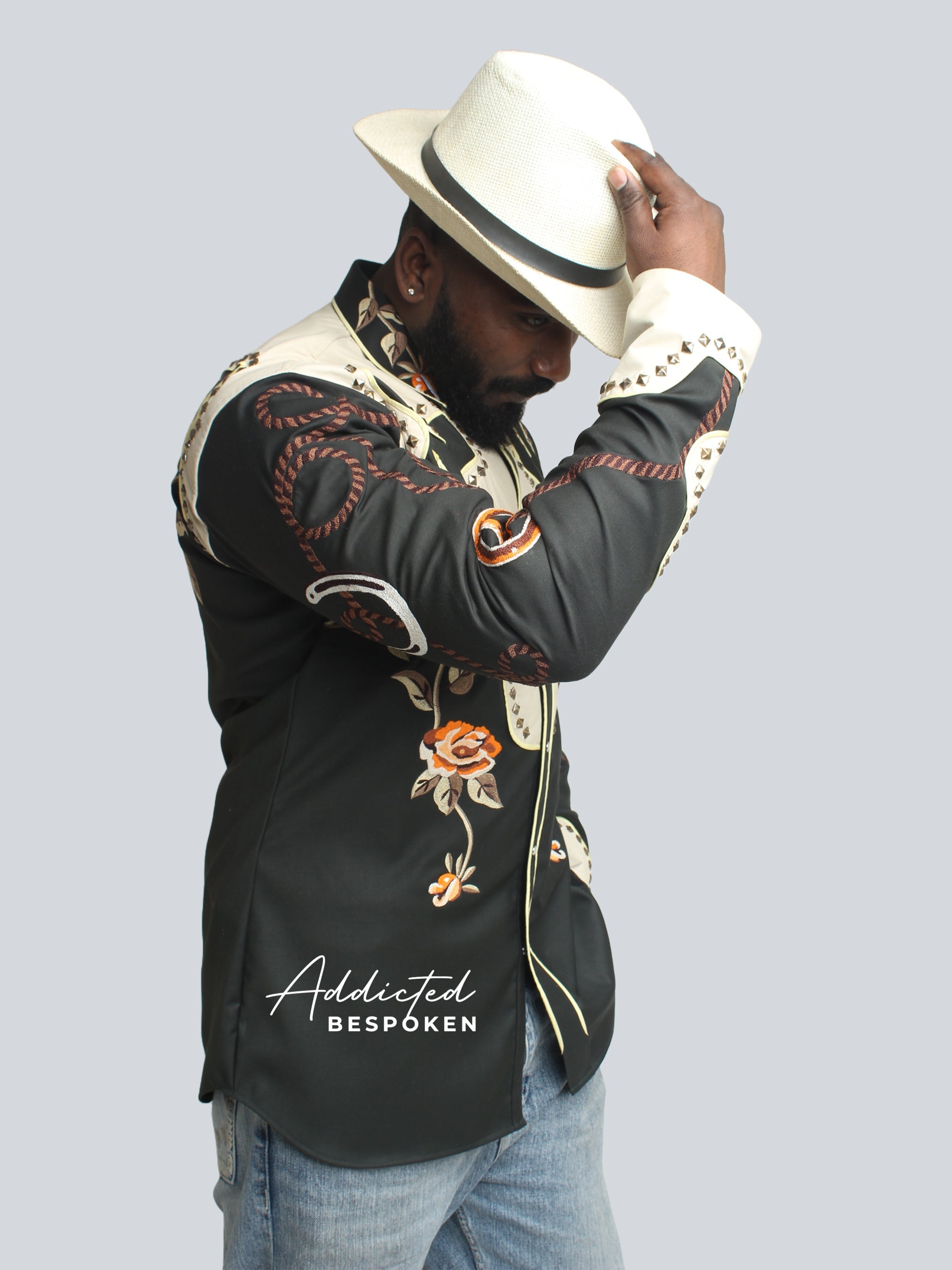 Metal Studded Cowboy Shirt Addicted Bespoken