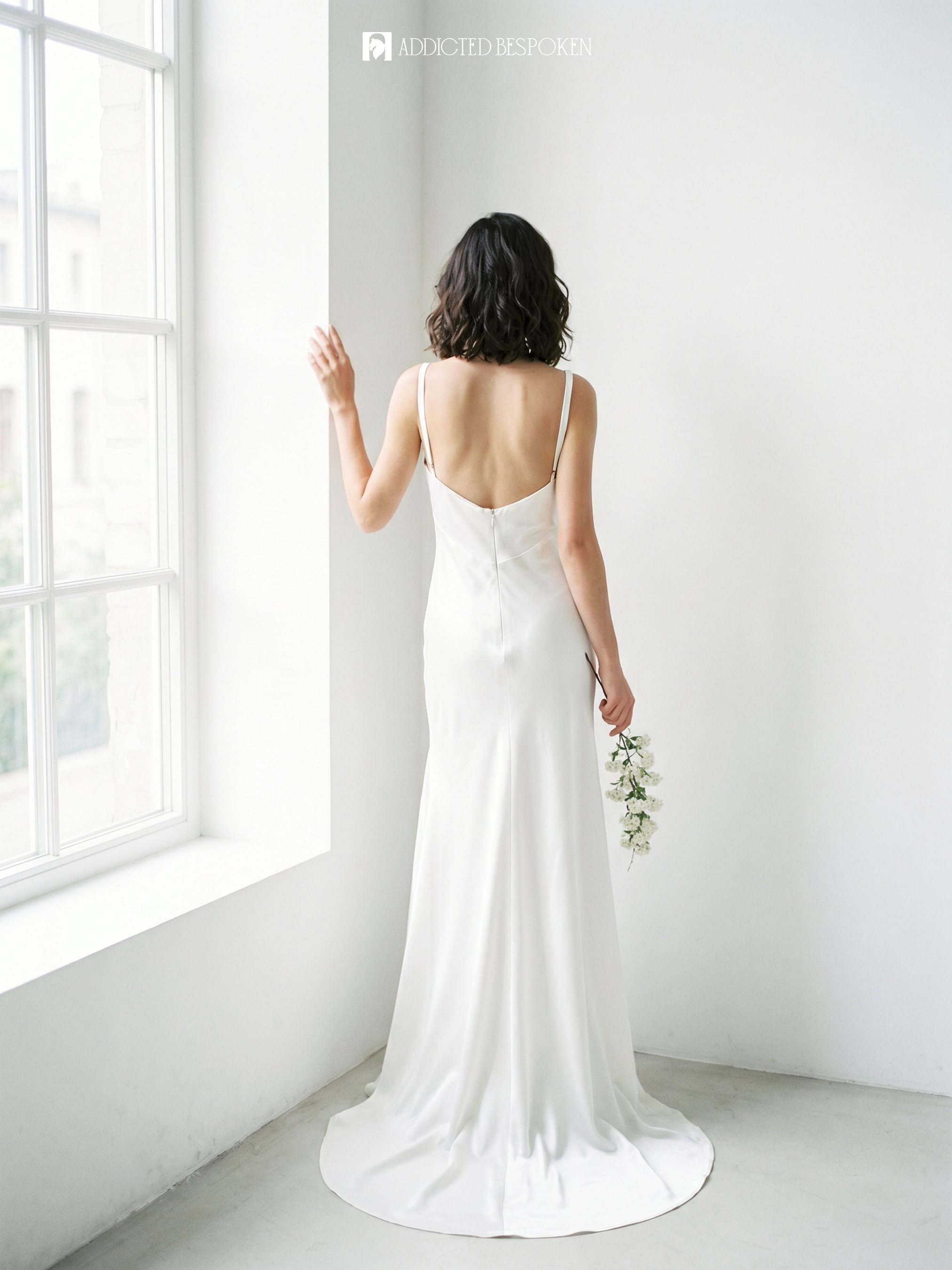 Cowl Neck Bridal Gown Addicted Bespoken