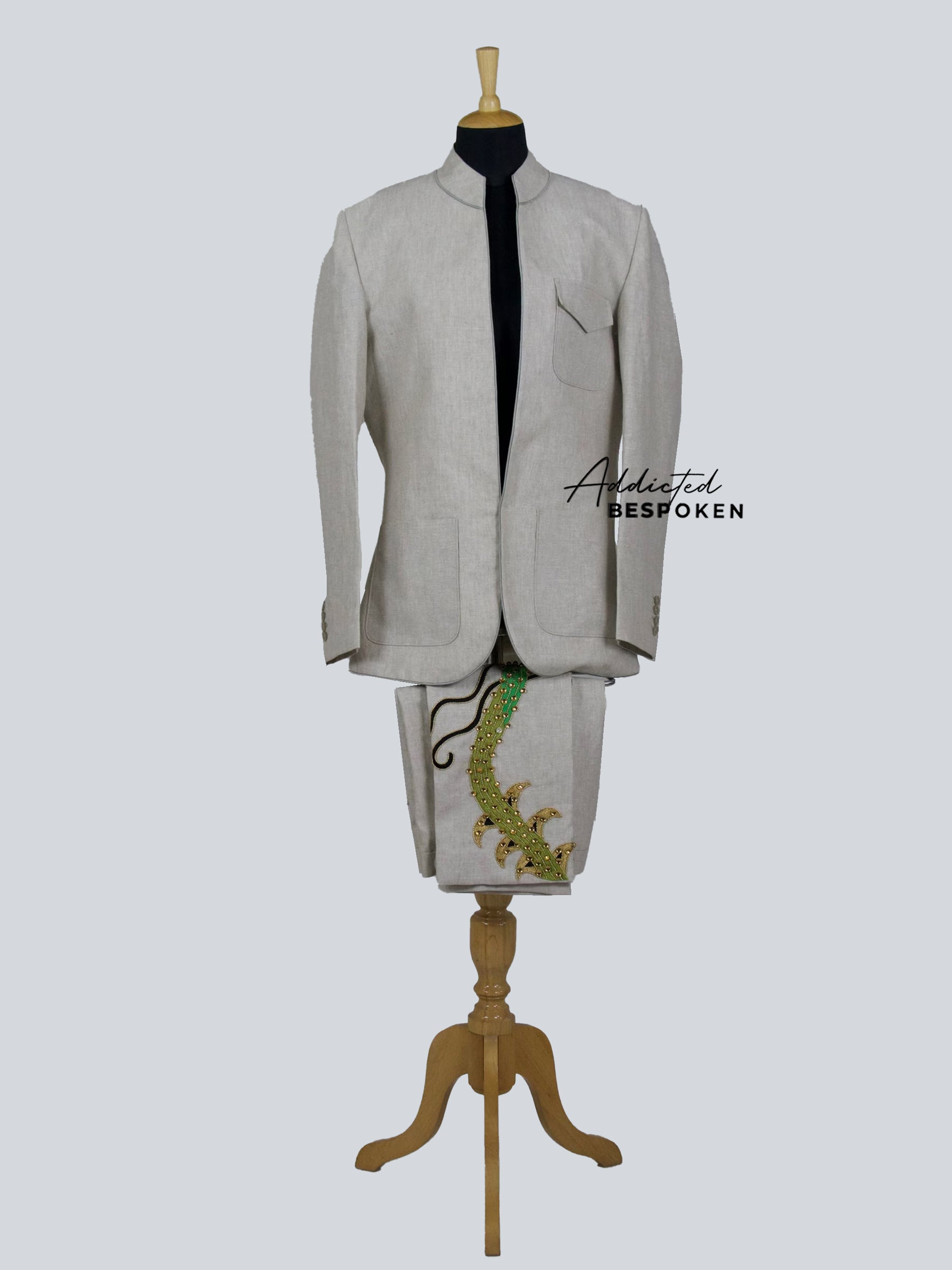 Dragon Crest Linen Suit