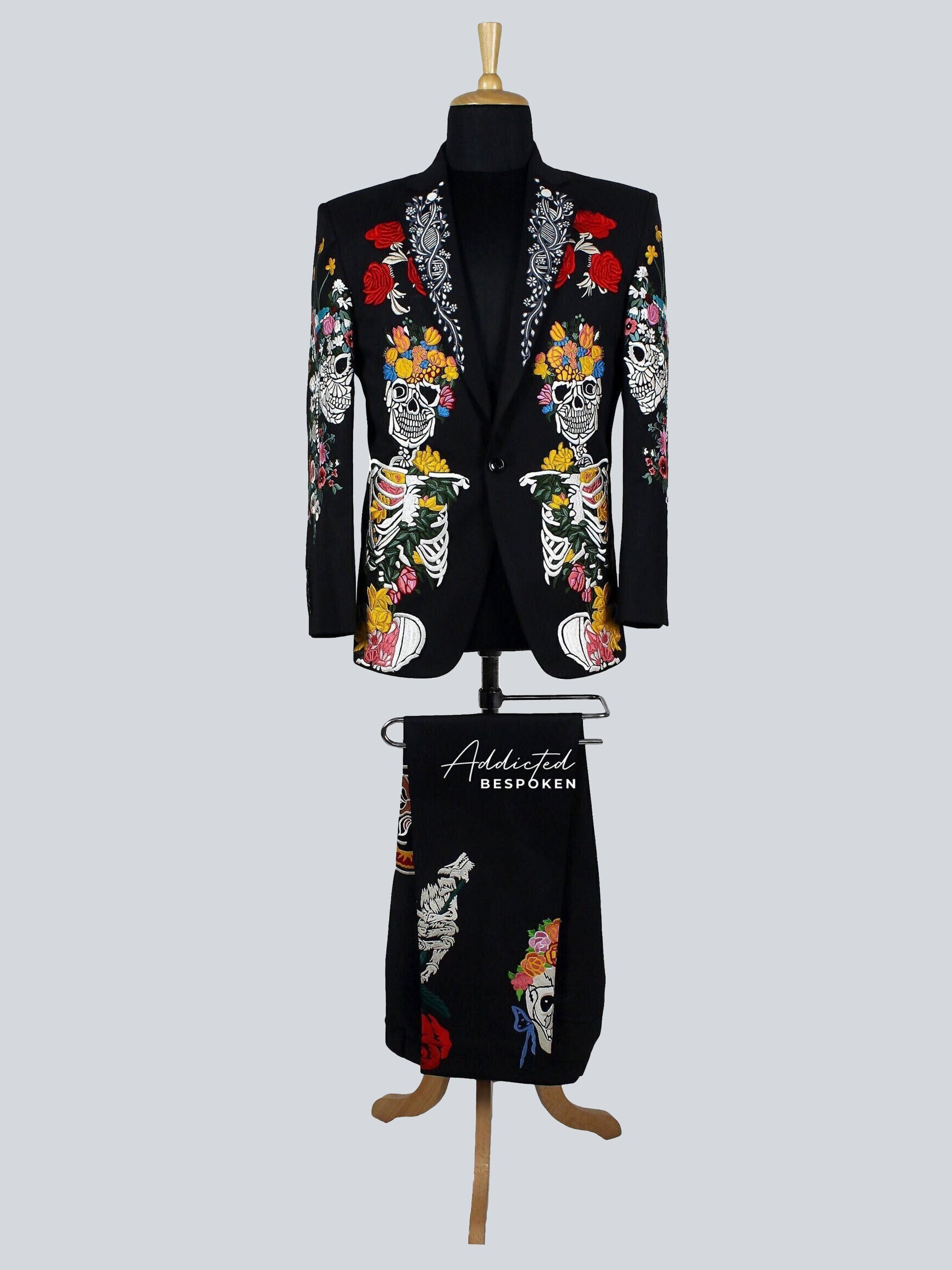 Bloom Skull Masquerade Suit Addicted Bespoken