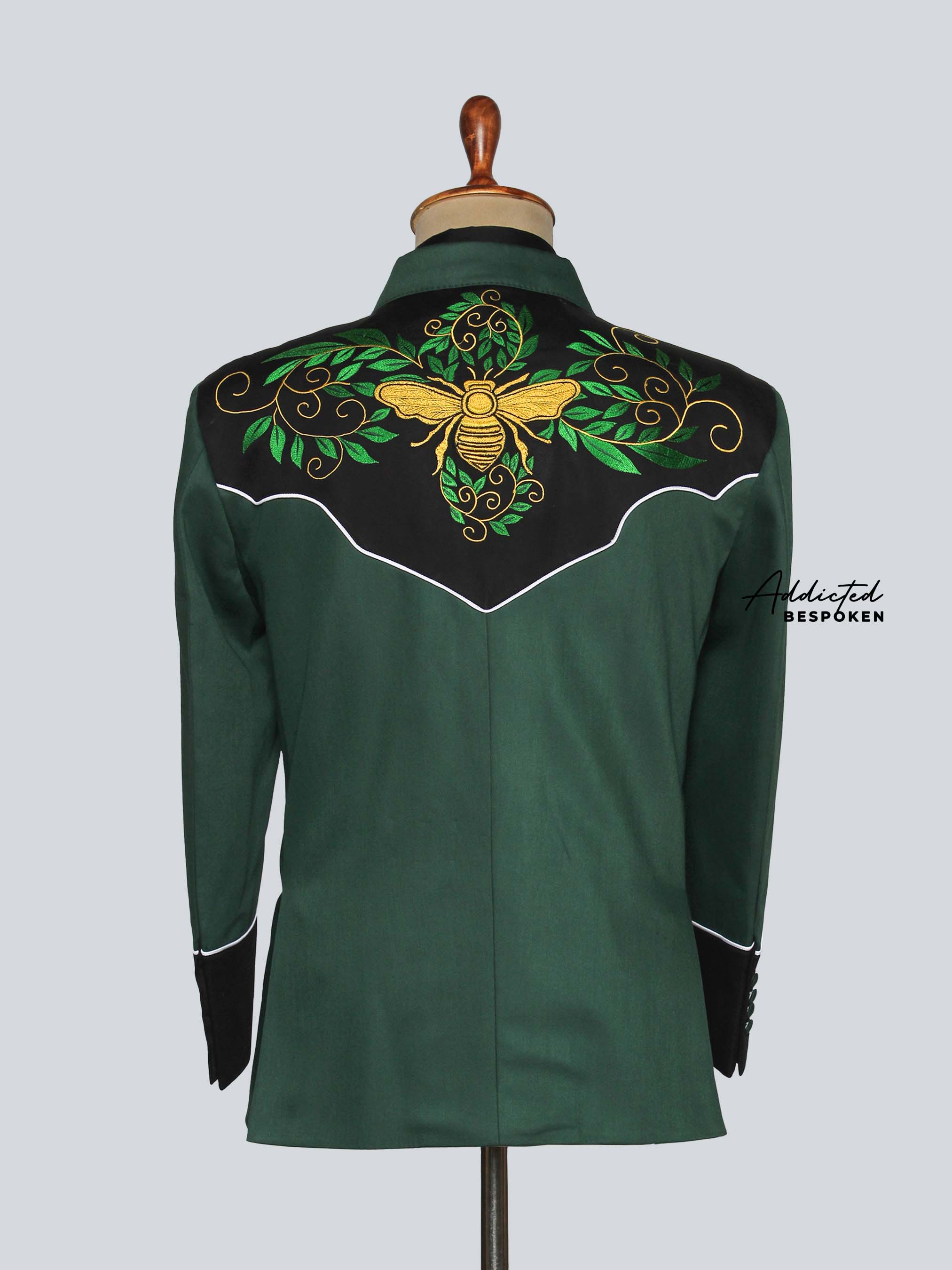 Green Floral Embroidered Outfit Addicted Bespoken