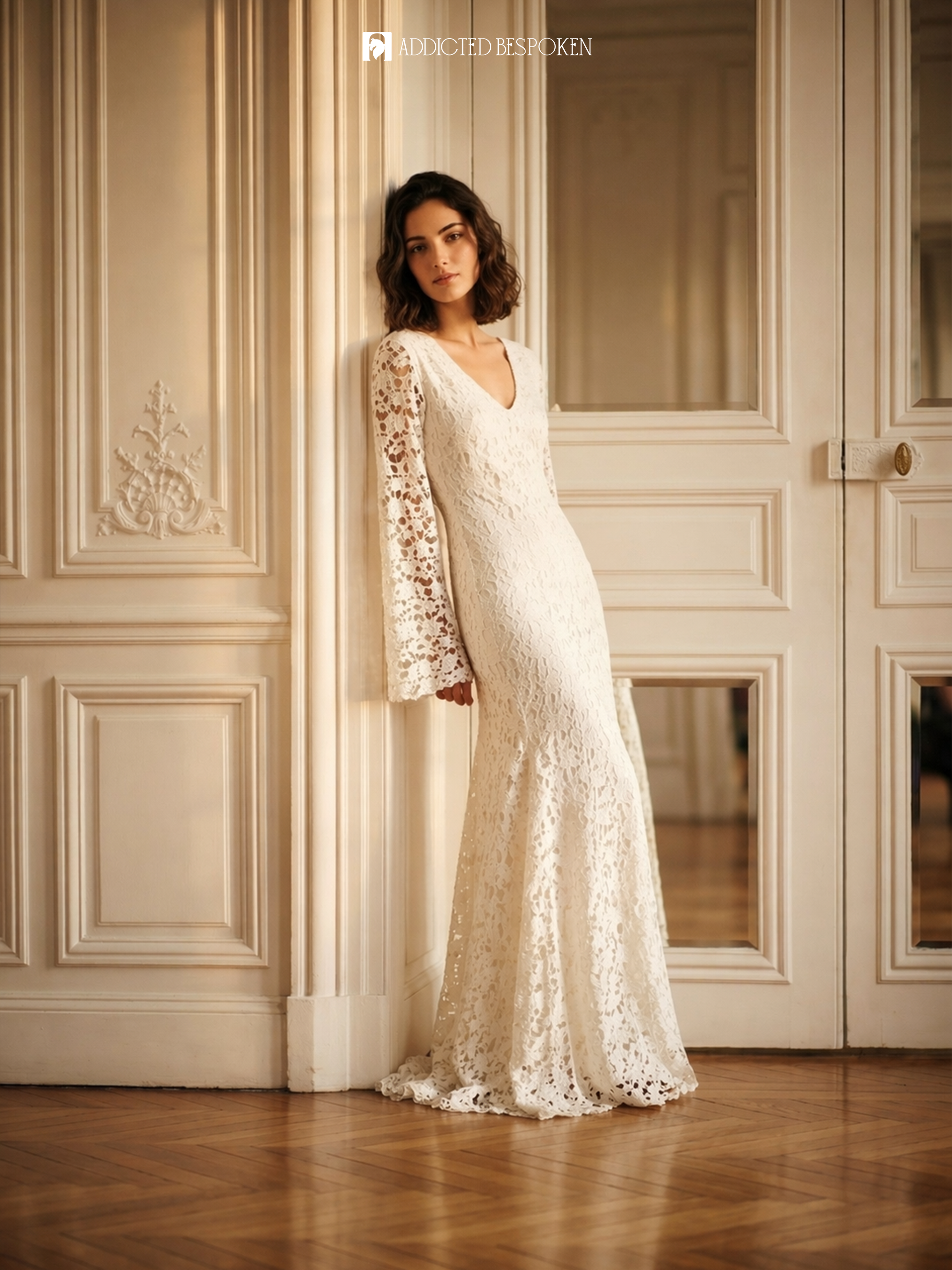 Ivory Lace Bridal Gown Addicted Bespoken