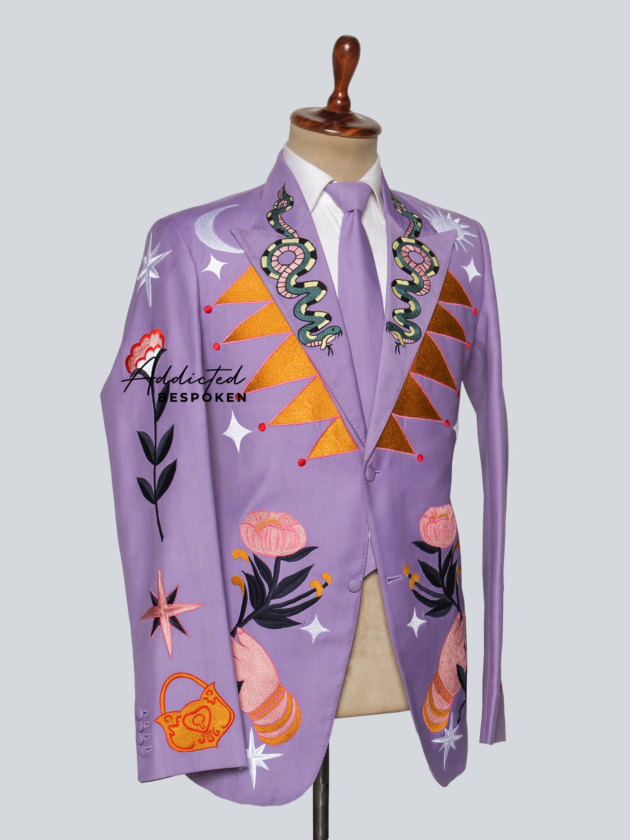 Tarot Embroidered Bespoke Suit