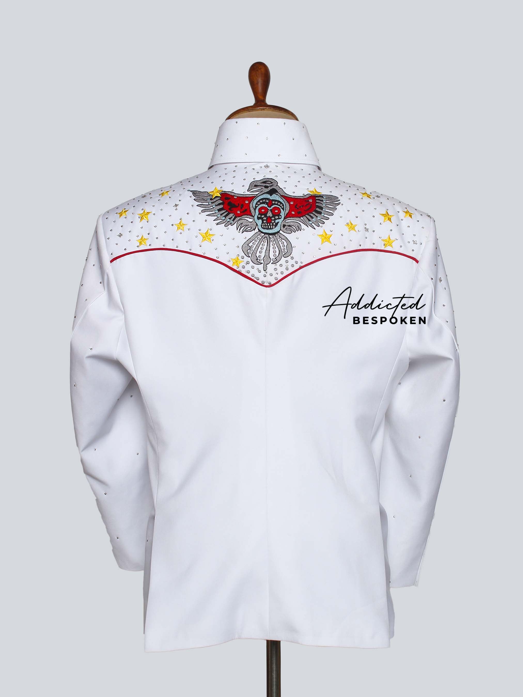 Western Style Embroidered Blazer Addicted Bespoken