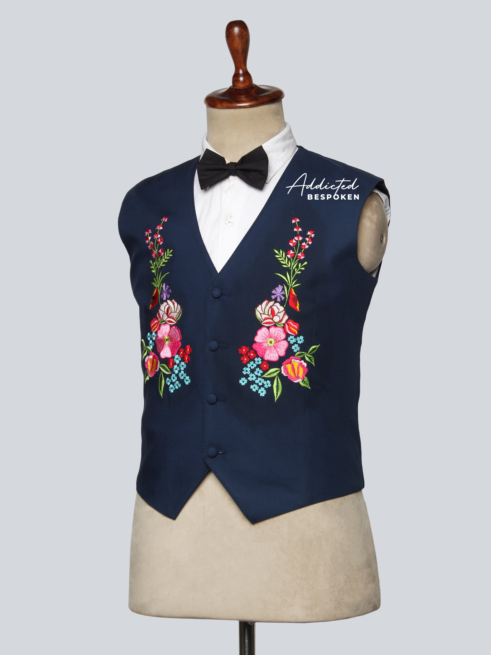 Floral Embroidered Waistcoat