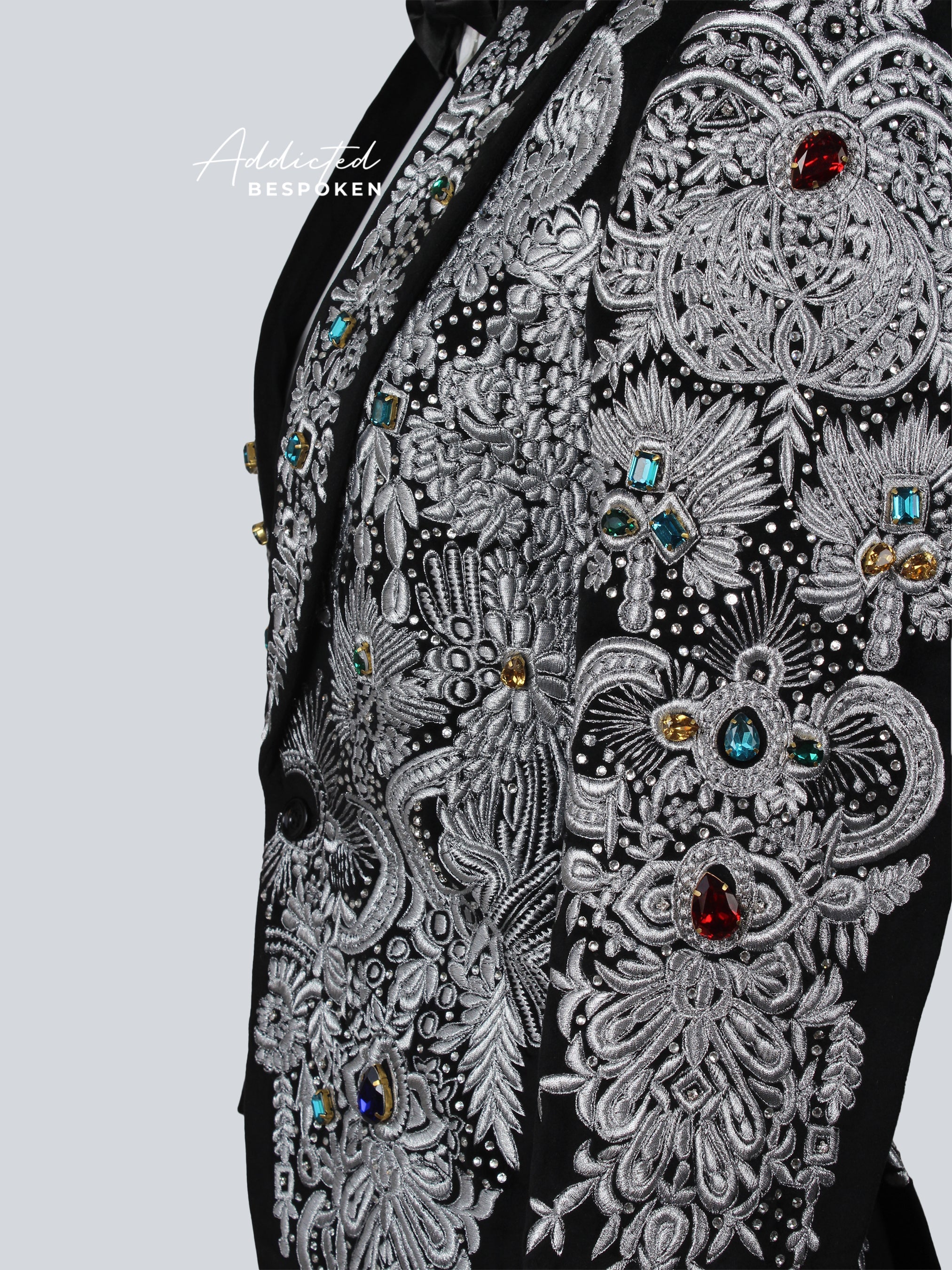 Stone Embellished Wedding Suit Addicted Bespoken