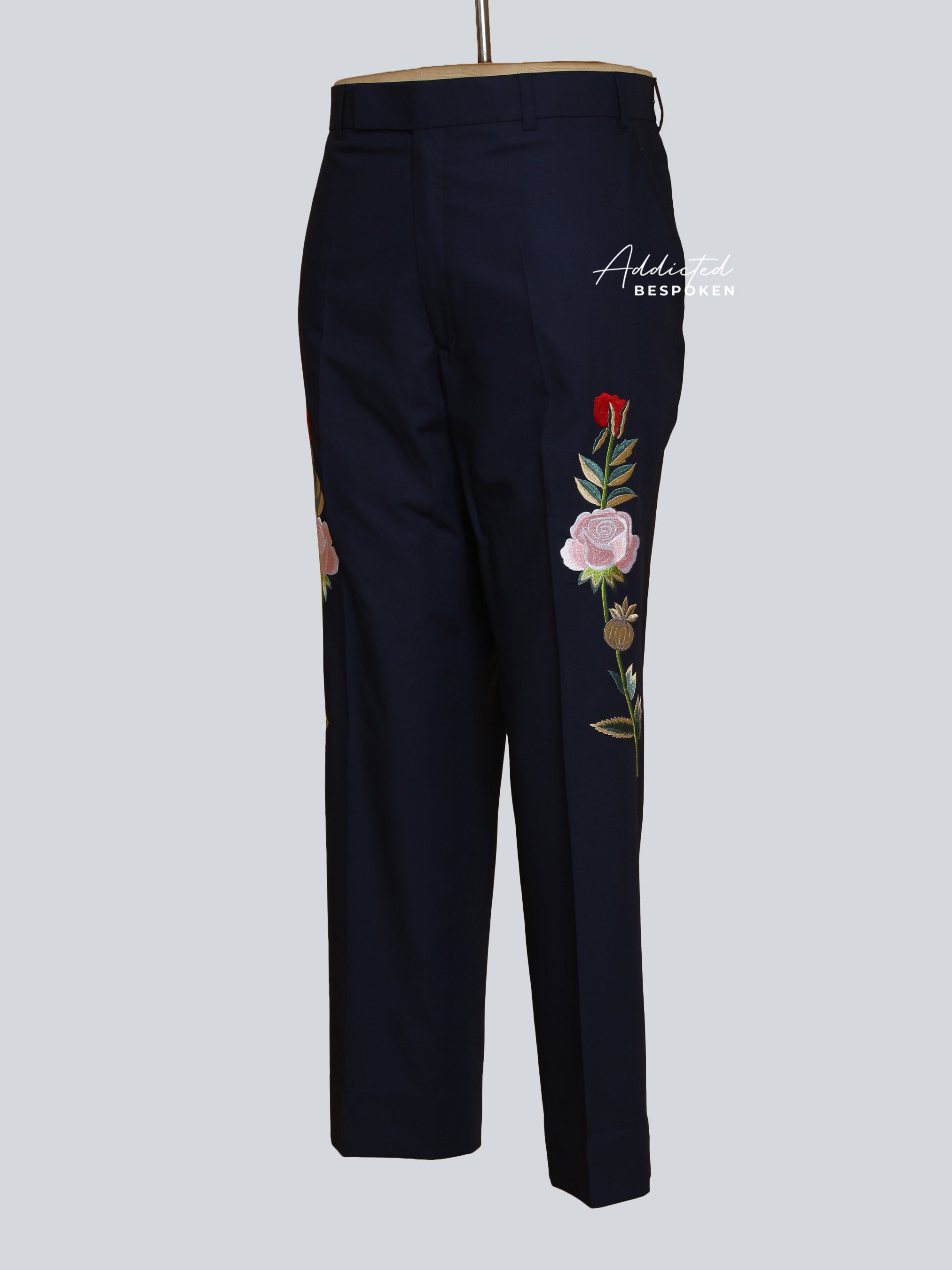 Artistic Floral Embroidered Tailored Suit