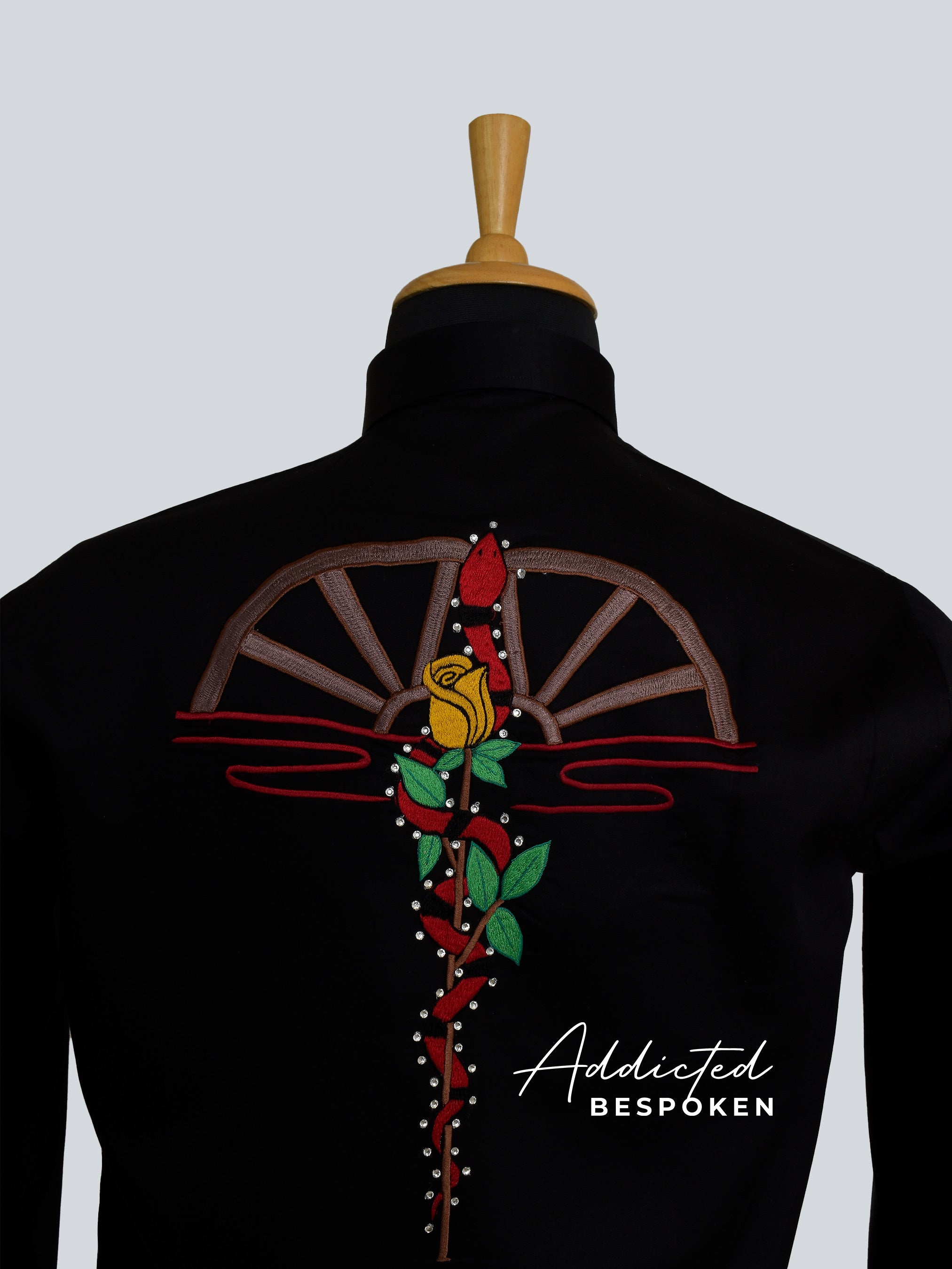 Rose Cowboy Shirt Addicted Bespoken
